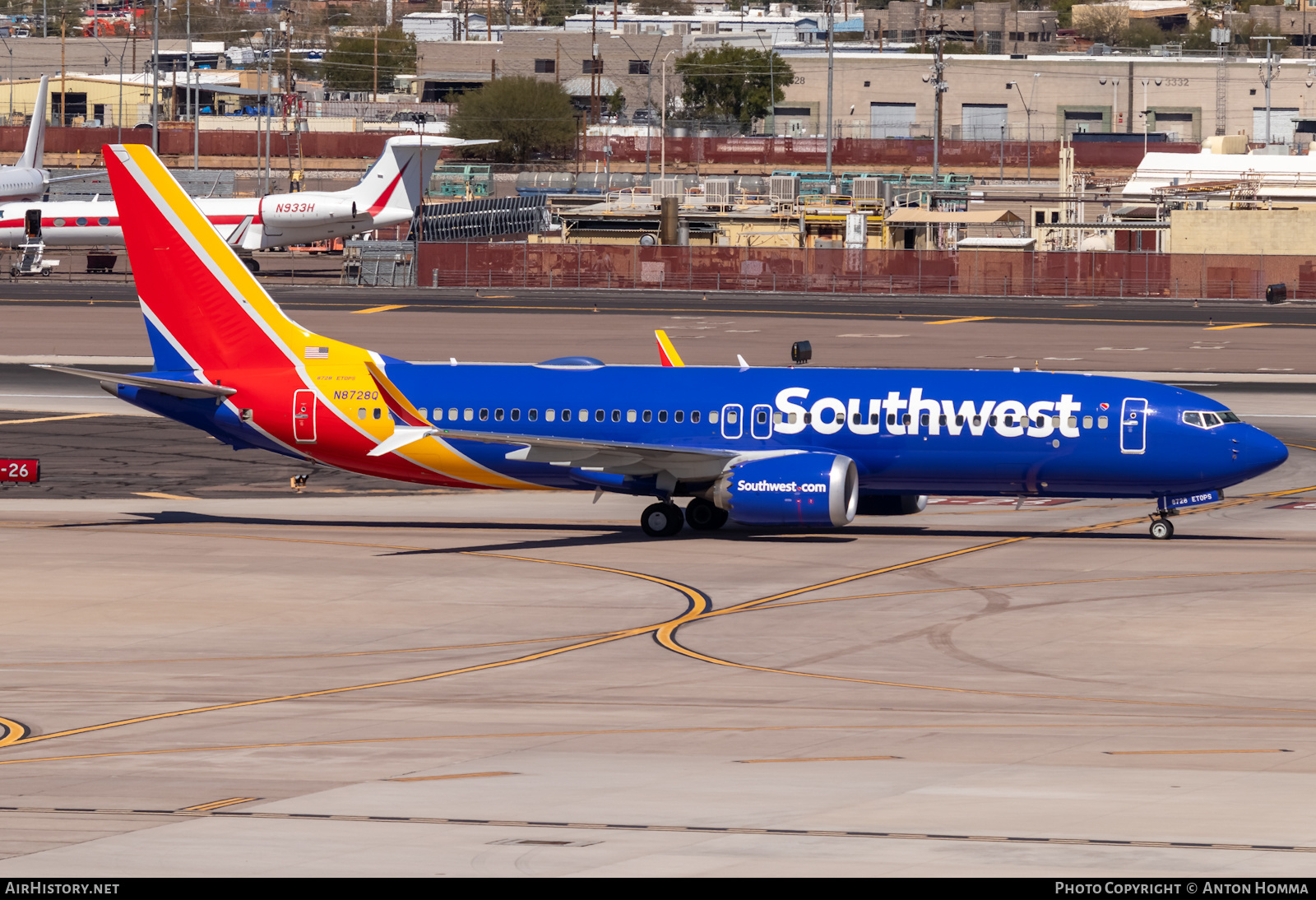 Aircraft Photo of N8728Q | Boeing 737-8 Max 8 | Southwest Airlines | AirHistory.net #449938