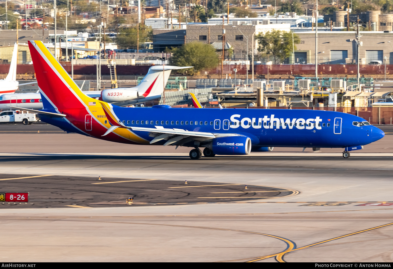 Aircraft Photo of N8698B | Boeing 737-8H4 | Southwest Airlines | AirHistory.net #449940