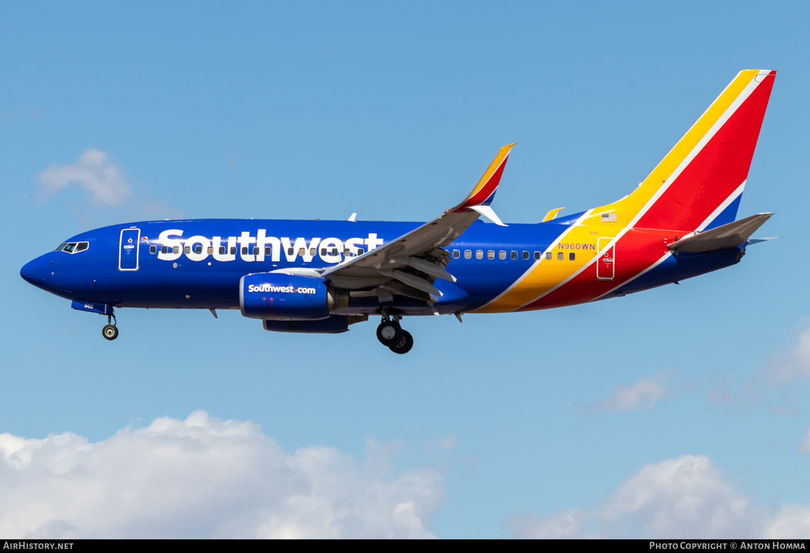 Aircraft Photo of N960WN | Boeing 737-7H4 | Southwest Airlines | AirHistory.net #449947