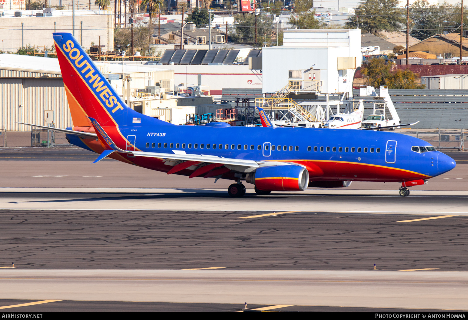 Aircraft Photo of N7743B | Boeing 737-7BD | Southwest Airlines | AirHistory.net #449949