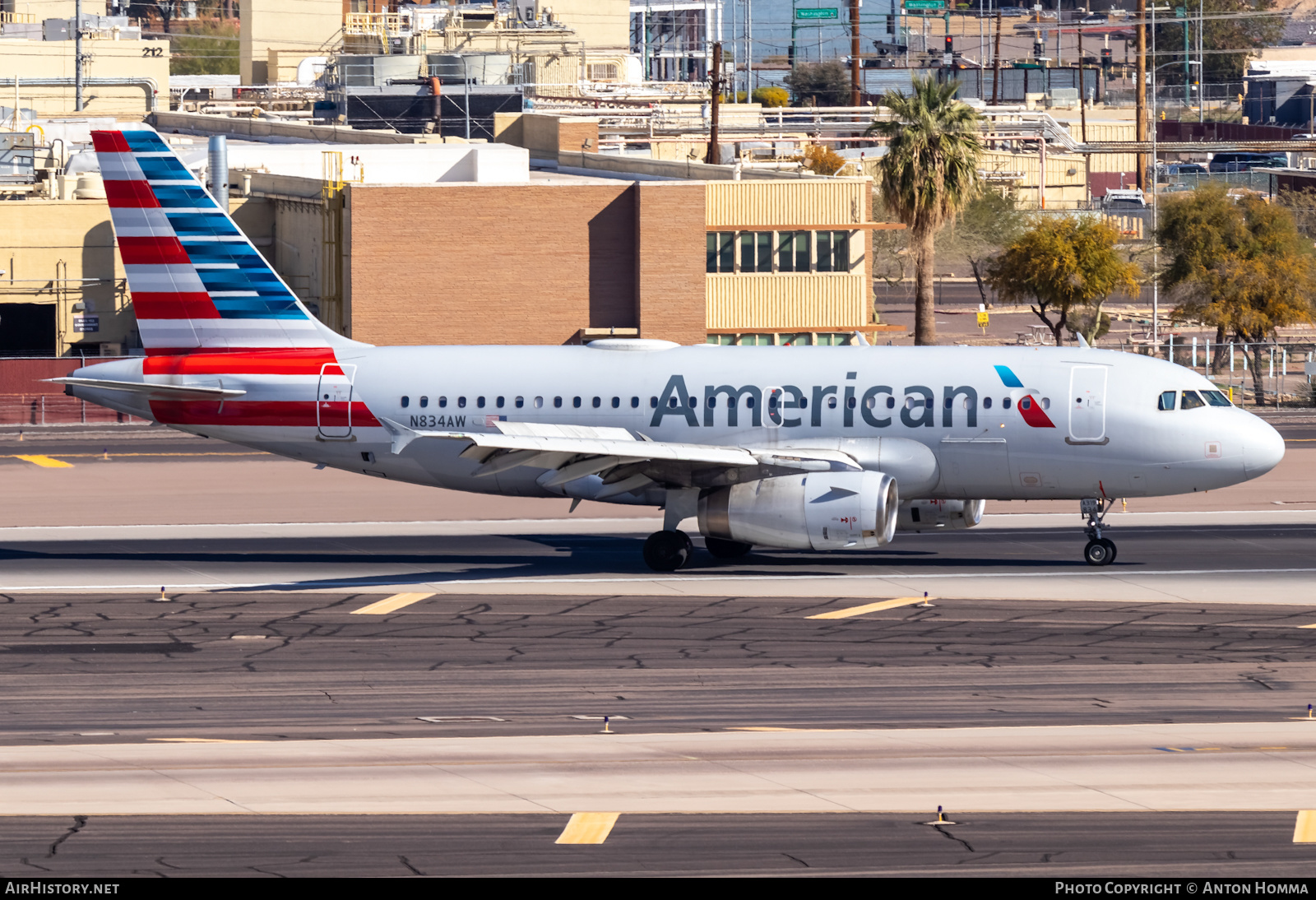 Aircraft Photo of N834AW | Airbus A319-132 | American Airlines | AirHistory.net #449971