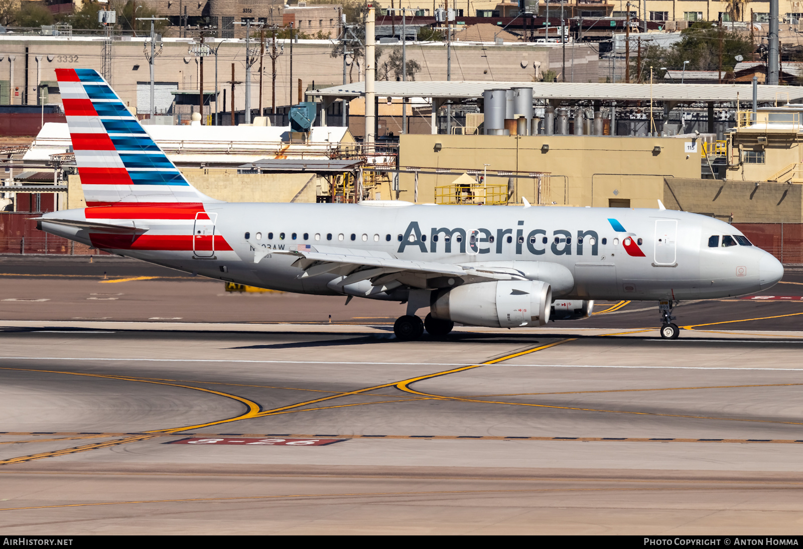 Aircraft Photo of N803AW | Airbus A319-132 | American Airlines | AirHistory.net #449973