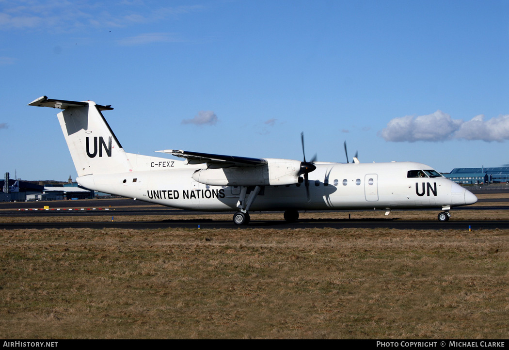 Aircraft Photo of C-FEXZ | De Havilland Canada DHC-8-300 Dash 8 | United Nations | AirHistory.net #450003