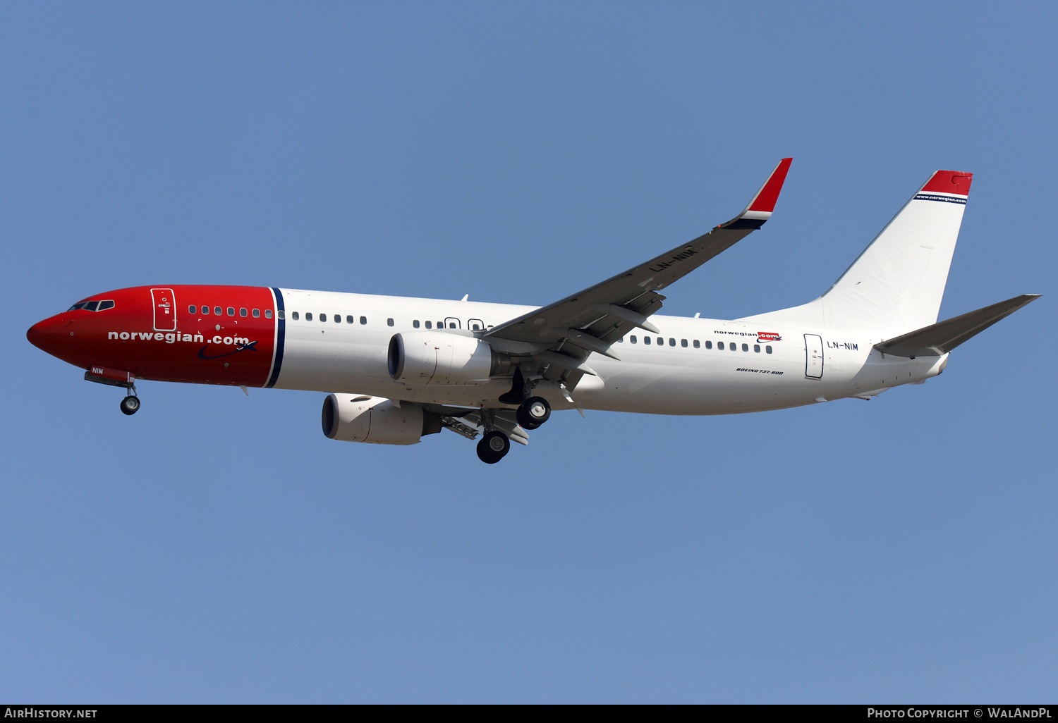 Aircraft Photo of LN-NIM | Boeing 737-8KN | Norwegian | AirHistory.net #450029