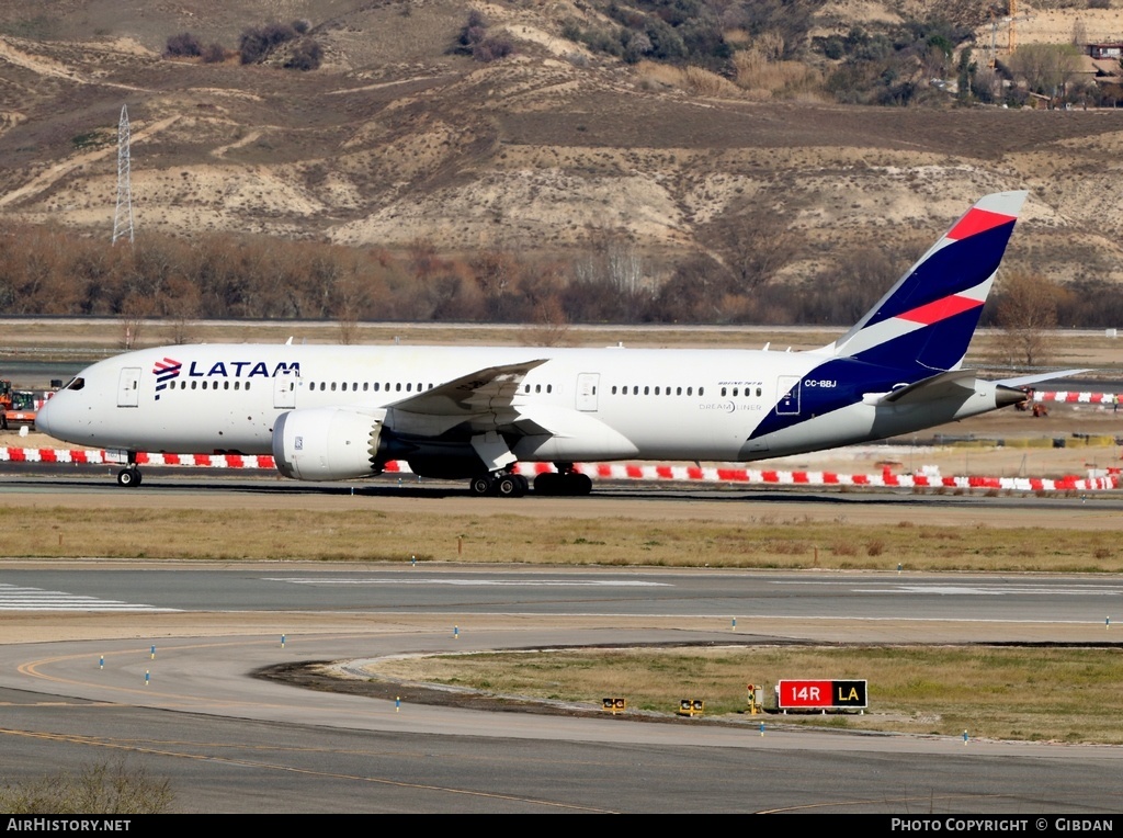 Aircraft Photo of CC-BBJ | Boeing 787-8 Dreamliner | LATAM Airlines | AirHistory.net #450040