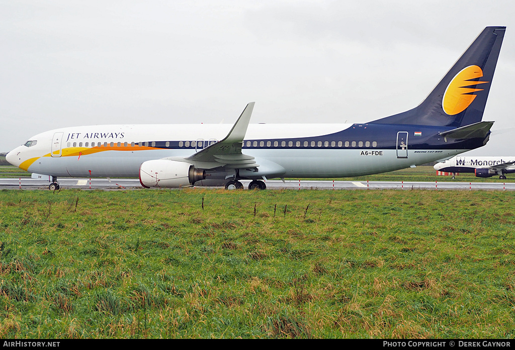 Aircraft Photo of A6-FDE | Boeing 737-8KN | Jet Airways | AirHistory.net #450112
