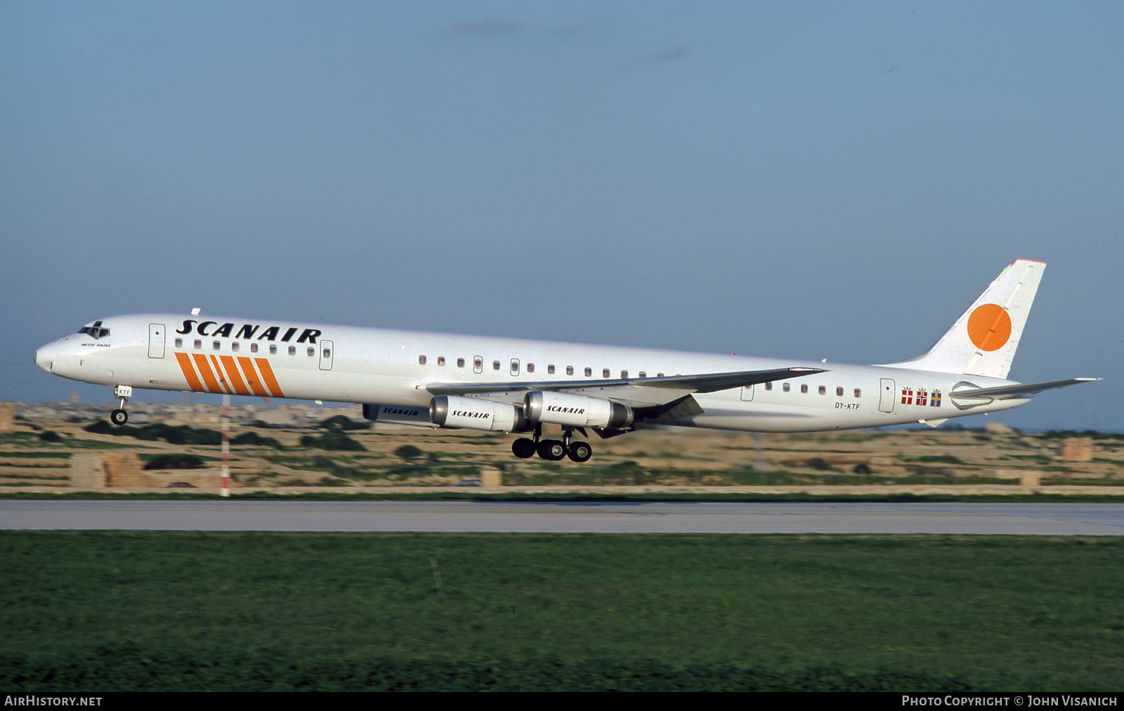 Aircraft Photo of OY-KTF | McDonnell Douglas DC-8-63 | Scanair | AirHistory.net #450164