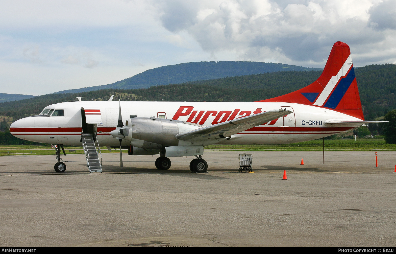 Aircraft Photo of C-GKFU | Convair 580/F | Purolator Courier | AirHistory.net #450202