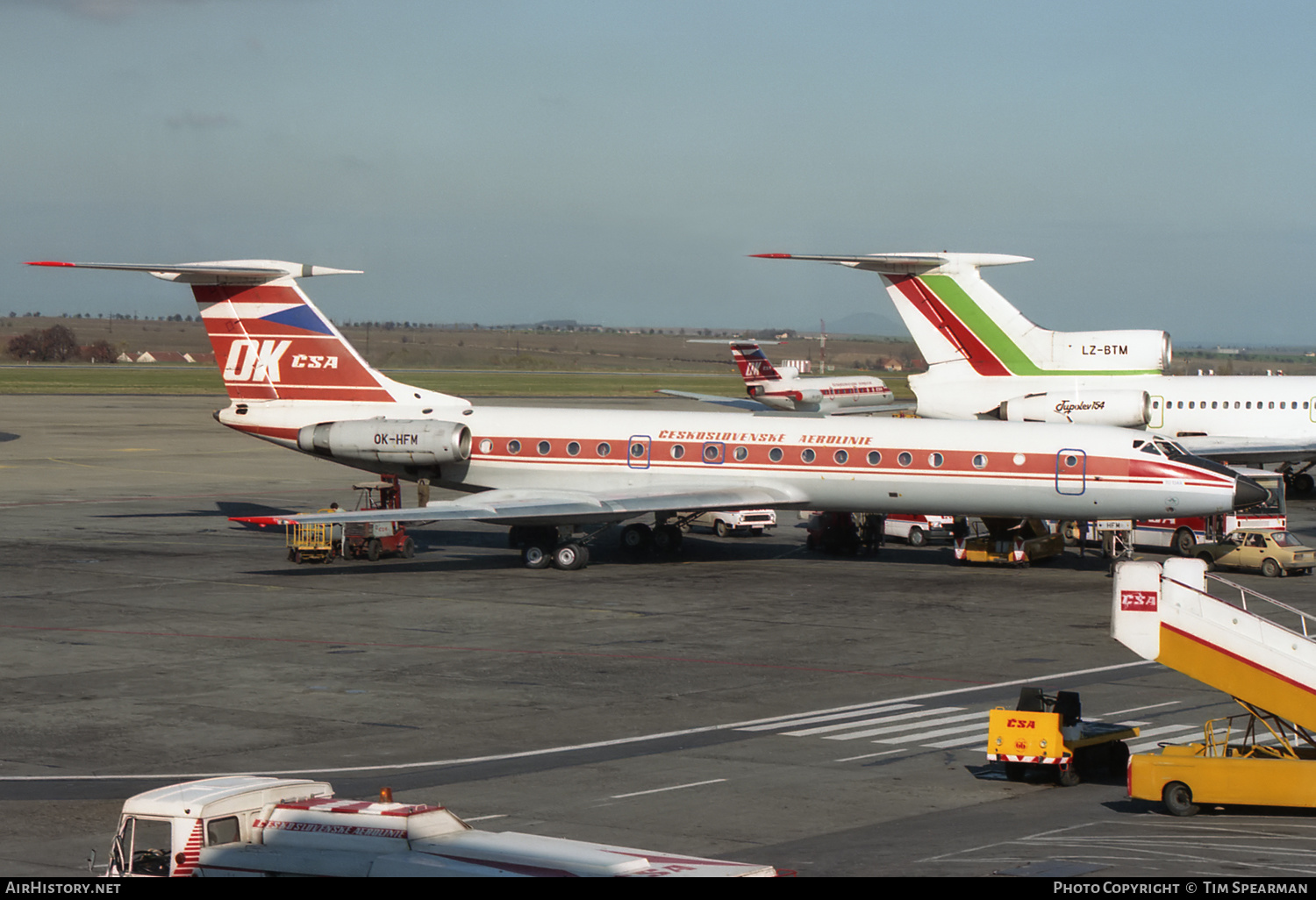 Aircraft Photo of OK-HFM | Tupolev Tu-134A | ČSA - Československé Aerolinie - Czechoslovak Airlines | AirHistory.net #450246