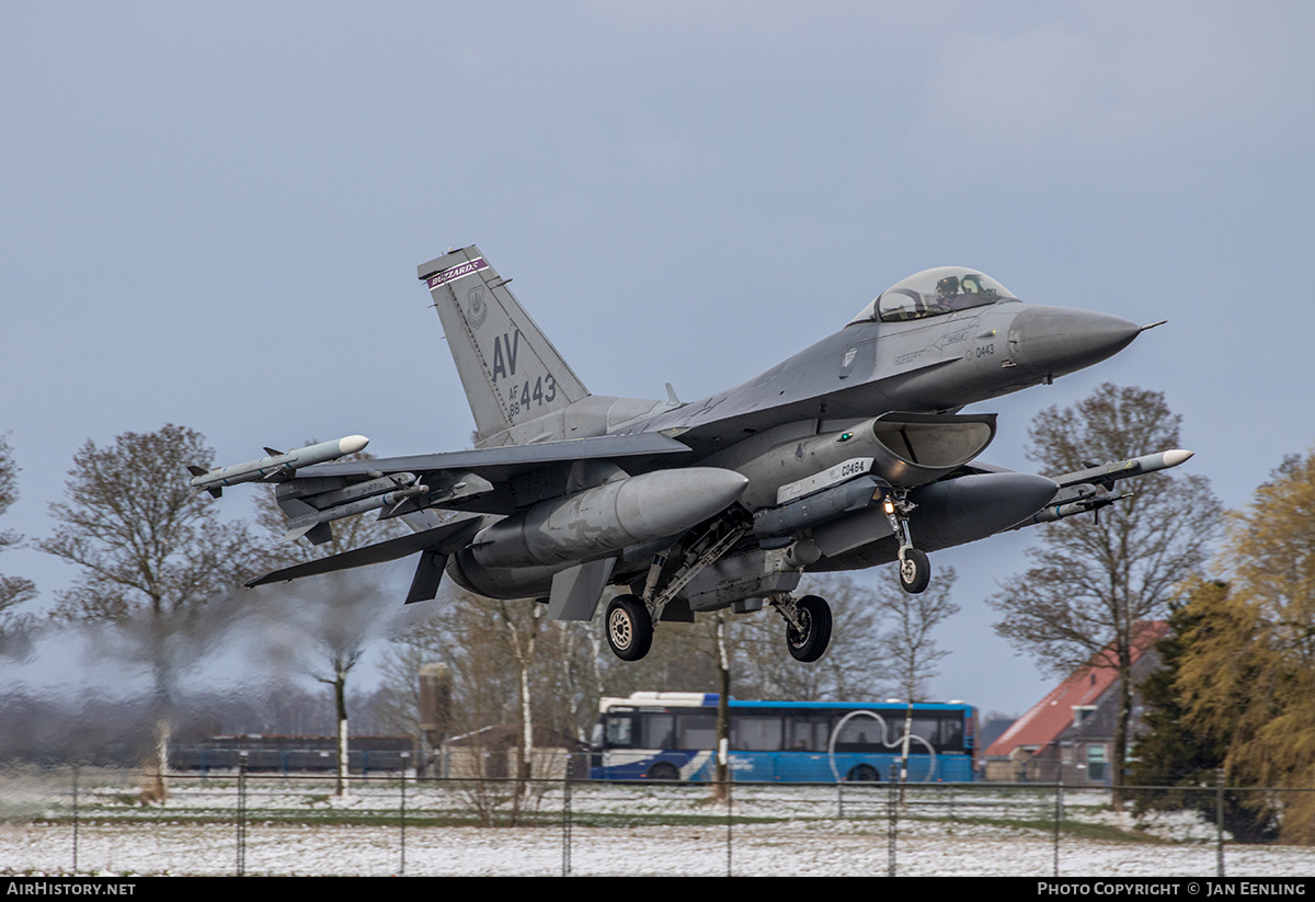 Aircraft Photo of 88-0443 / AF88-443 | General Dynamics F-16CM Fighting Falcon | USA - Air Force | AirHistory.net #450257
