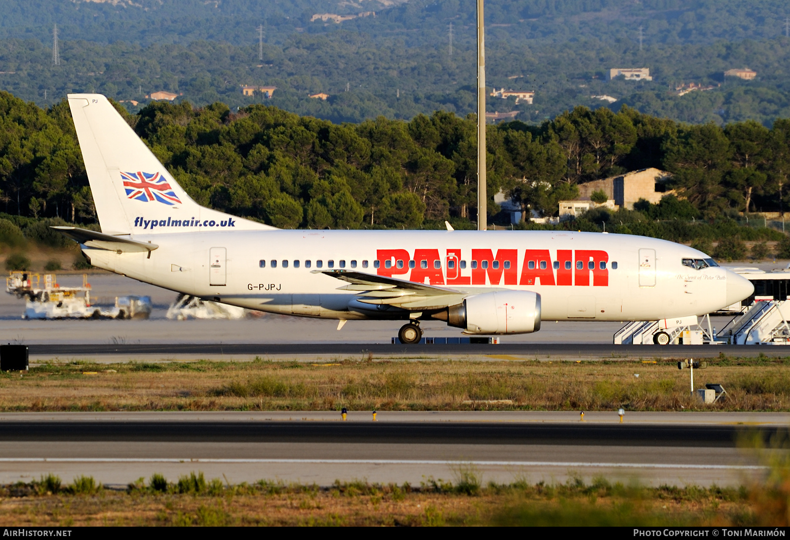 Aircraft Photo of G-PJPJ | Boeing 737-5H6 | Palmair | AirHistory.net #450263