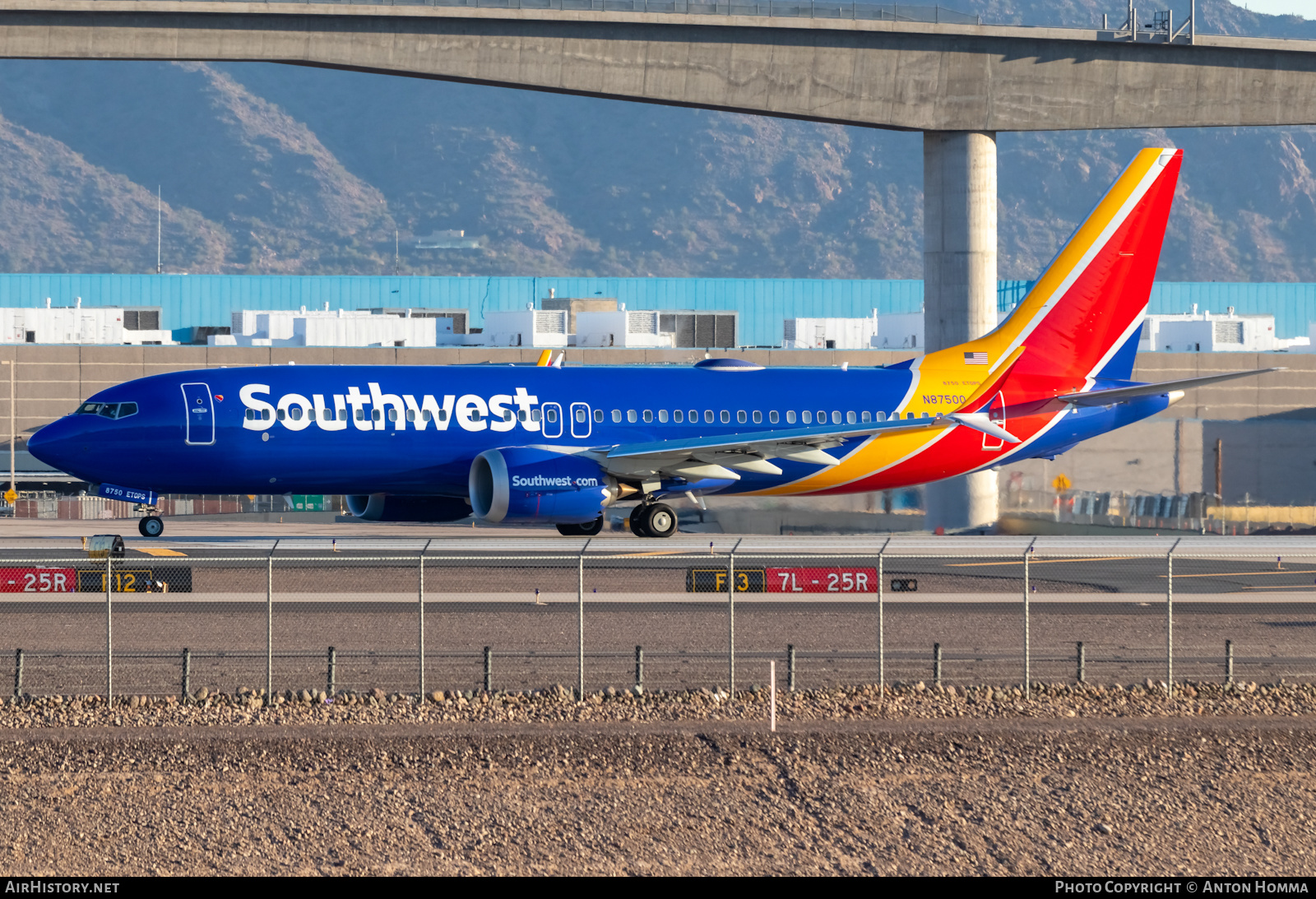 Aircraft Photo of N8750Q | Boeing 737-8 Max 8 | Southwest Airlines | AirHistory.net #450278
