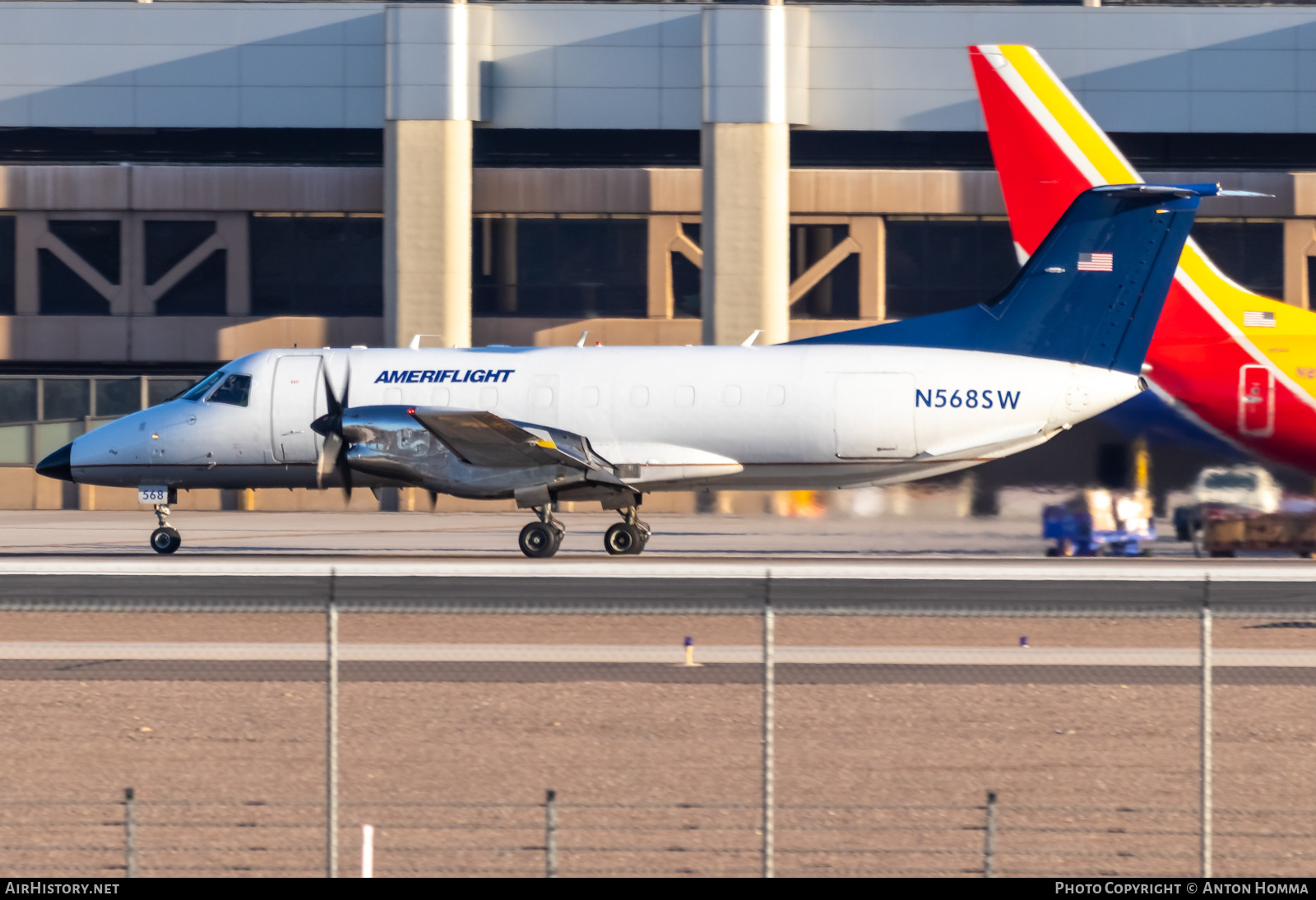 Aircraft Photo of N568SW | Embraer EMB-120(ERF) Brasilia | Ameriflight | AirHistory.net #450294