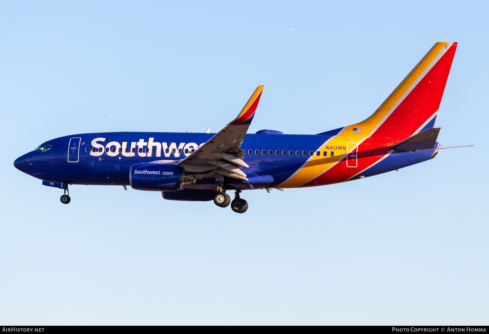 Aircraft Photo of N413WN | Boeing 737-7H4 | Southwest Airlines | AirHistory.net #450303