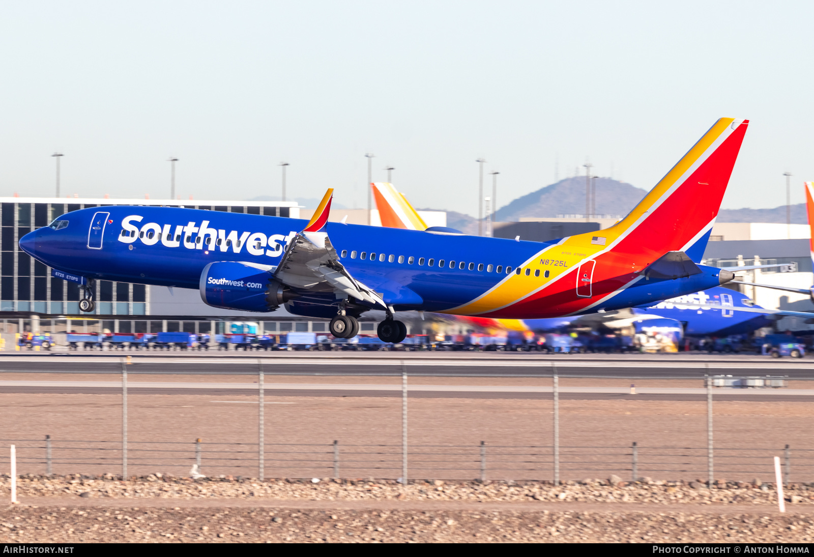 Aircraft Photo of N8725L | Boeing 737-8 Max 8 | Southwest Airlines | AirHistory.net #450328