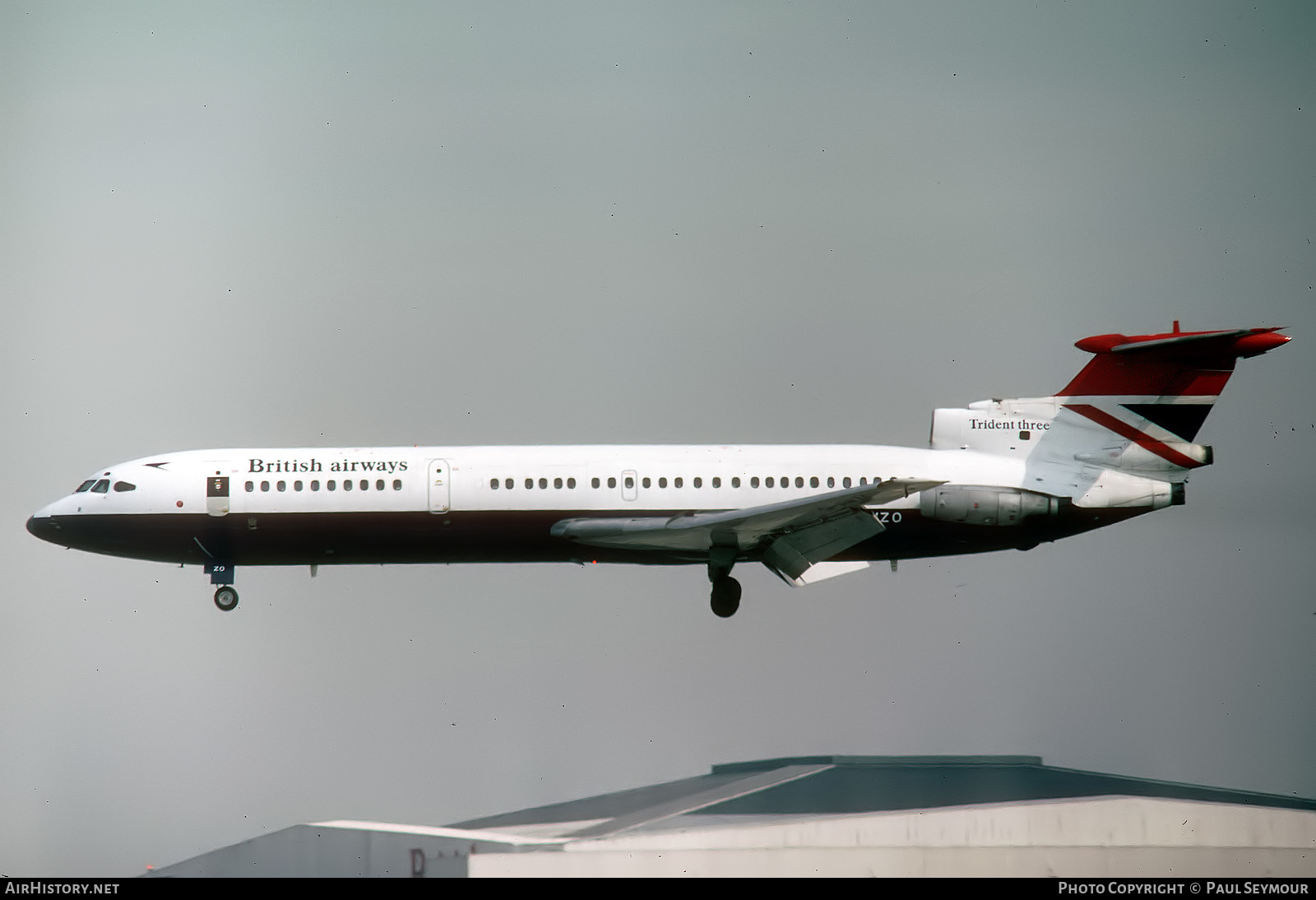 Aircraft Photo of G-AWZO | Hawker Siddeley HS-121 Trident 3B | British Airways | AirHistory.net #450405