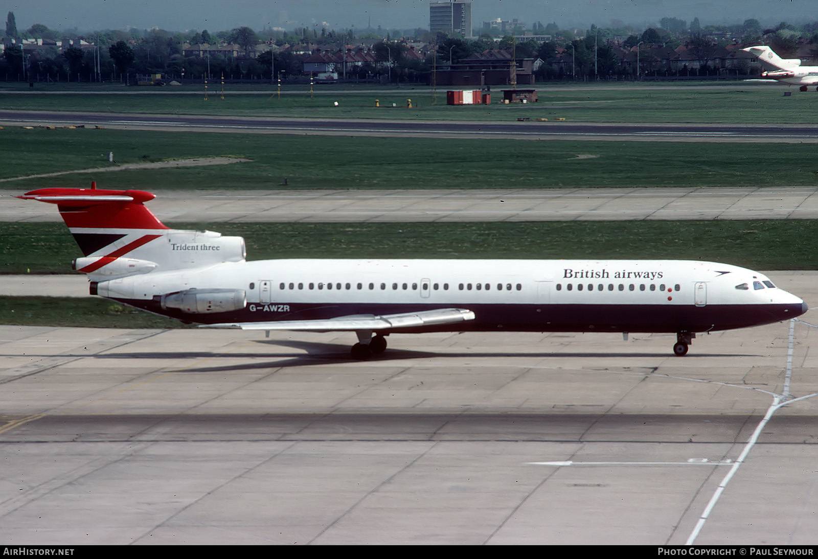 Aircraft Photo of G-AWZR | Hawker Siddeley HS-121 Trident 3B | British Airways | AirHistory.net #450418