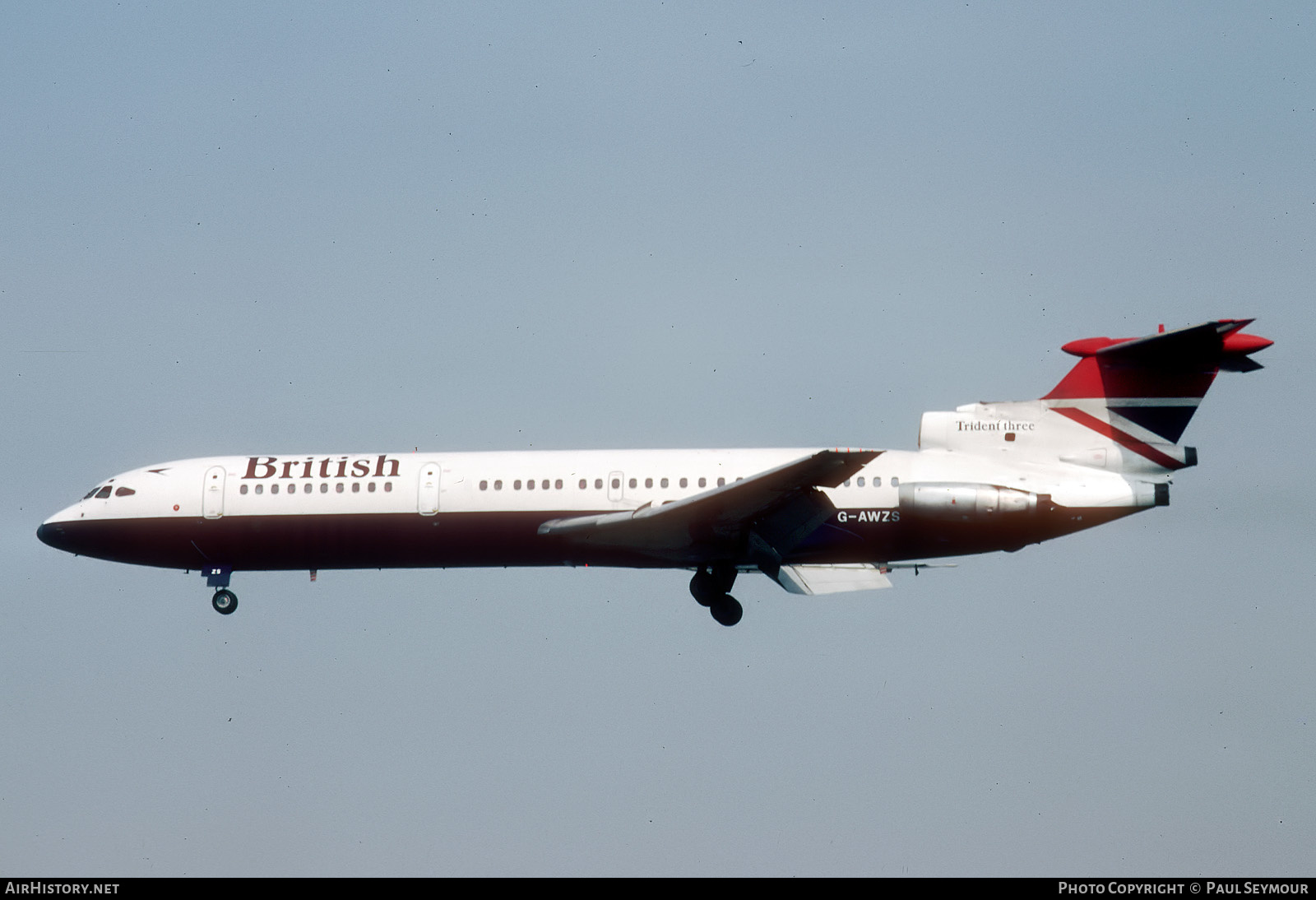 Aircraft Photo of G-AWZS | Hawker Siddeley HS-121 Trident 3B | British Airways | AirHistory.net #450432