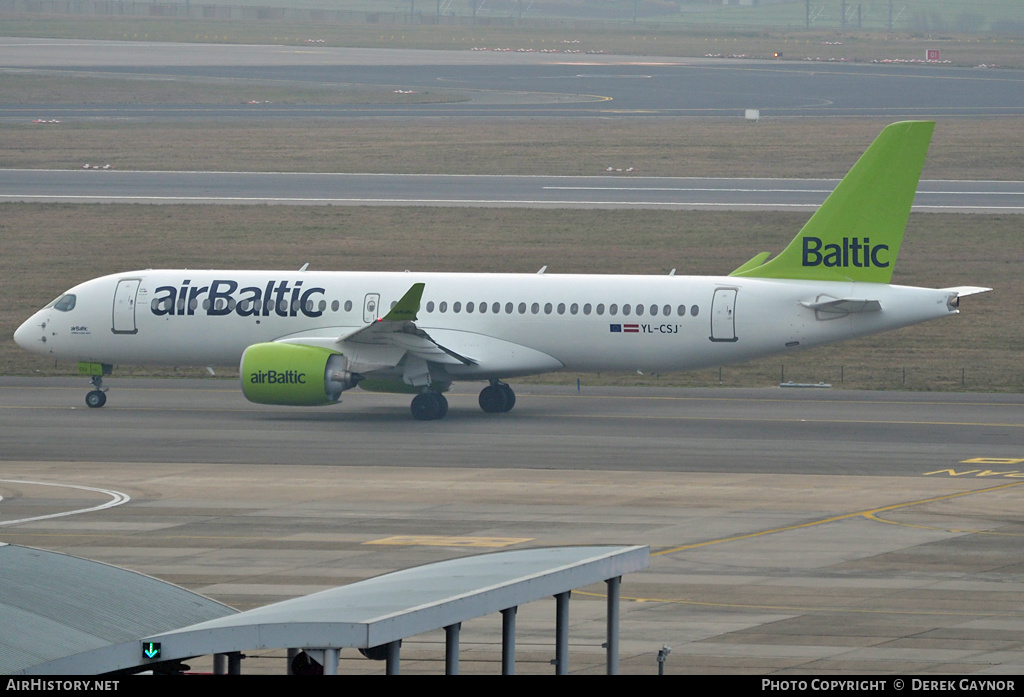 Aircraft Photo of YL-CSJ | Airbus A220-371 (BD-500-1A11) | AirBaltic | AirHistory.net #450482