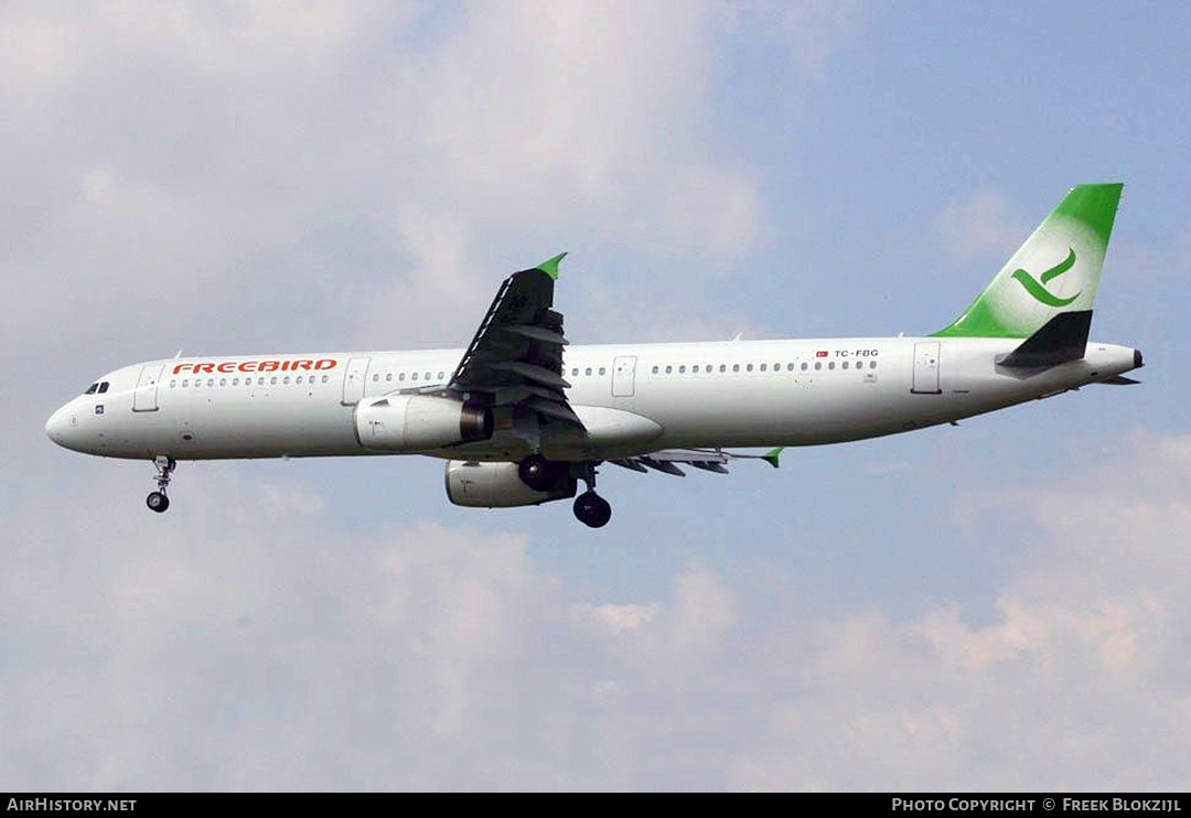 Aircraft Photo of TC-FBG | Airbus A321-131 | Freebird Airlines | AirHistory.net #450487