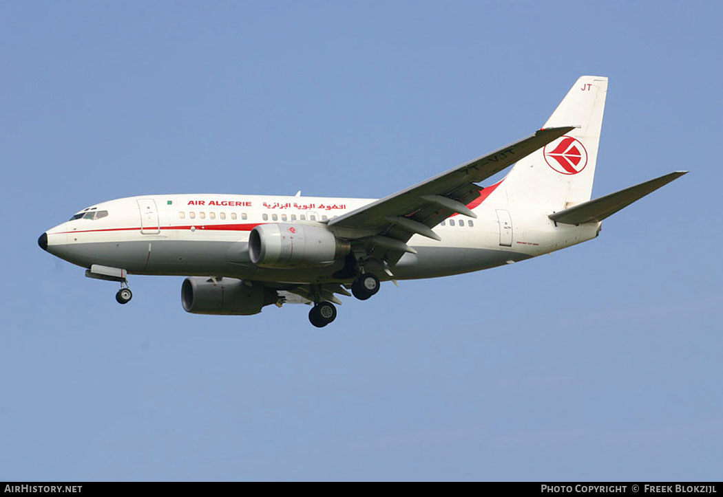 Aircraft Photo of 7T-VJT | Boeing 737-6D6 | Air Algérie | AirHistory.net #450493