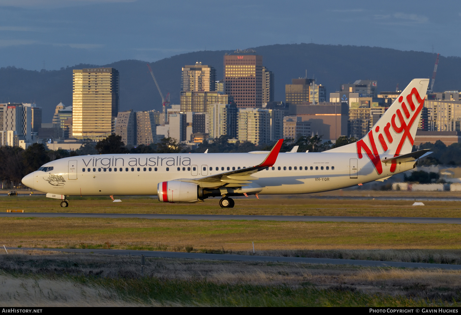 Aircraft Photo of VH-YQR | Boeing 737-8FE | Virgin Australia Airlines | AirHistory.net #450583