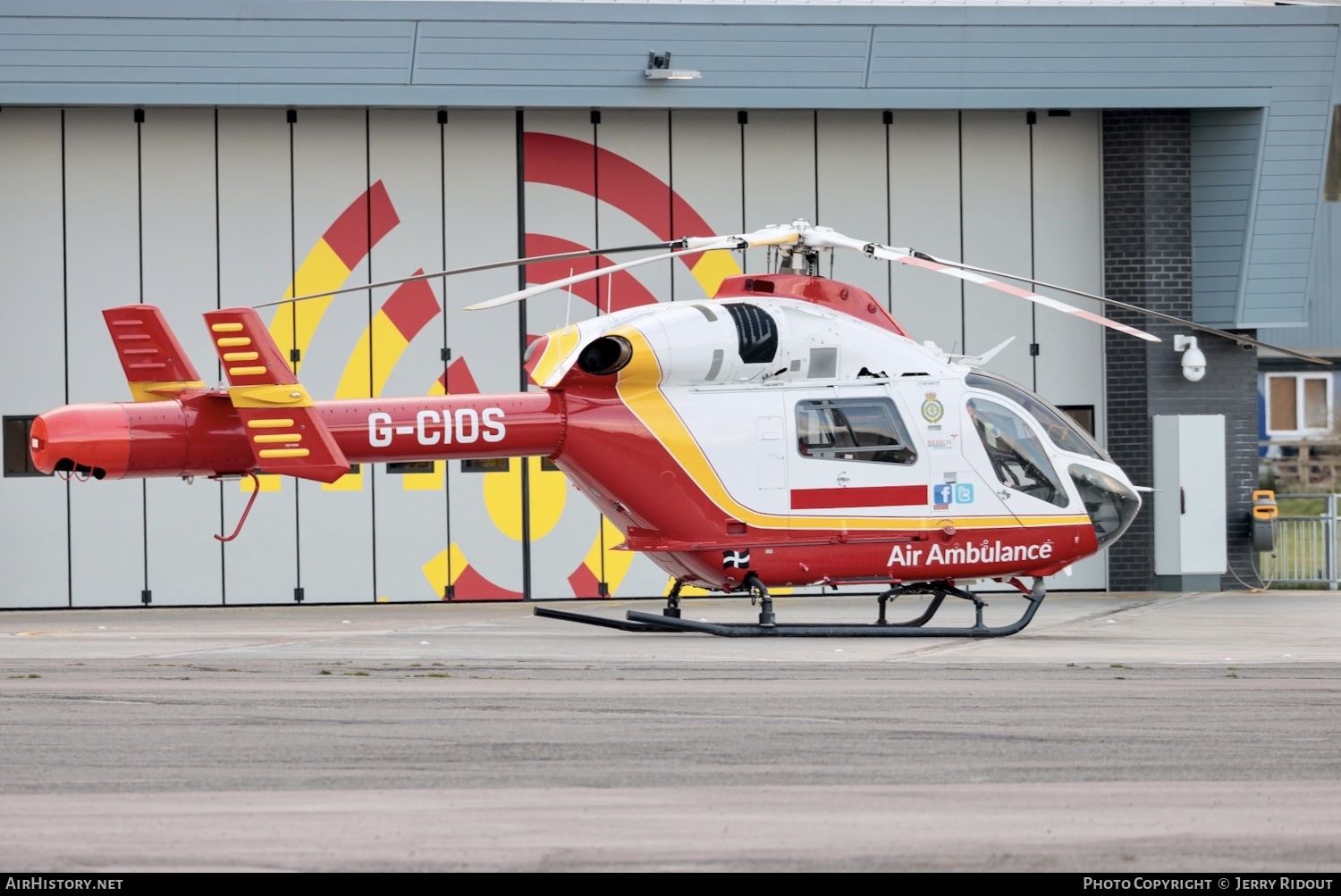 Aircraft Photo of G-CIOS | McDonnell Douglas MD-900 Explorer | Specialist Aviation Services | Essex & Herts Air Ambulance | AirHistory.net #450607