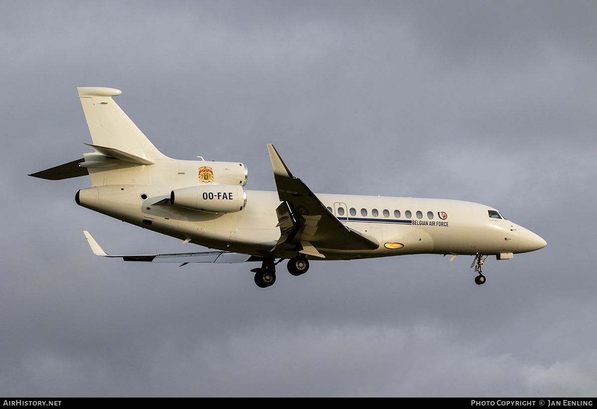 Aircraft Photo of OO-FAE | Dassault Falcon 7X | Belgium - Air Force | AirHistory.net #450642