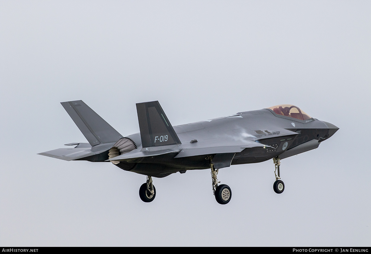 Aircraft Photo of F-019 | Lockheed Martin F-35A Lightning II | Netherlands - Air Force | AirHistory.net #450652