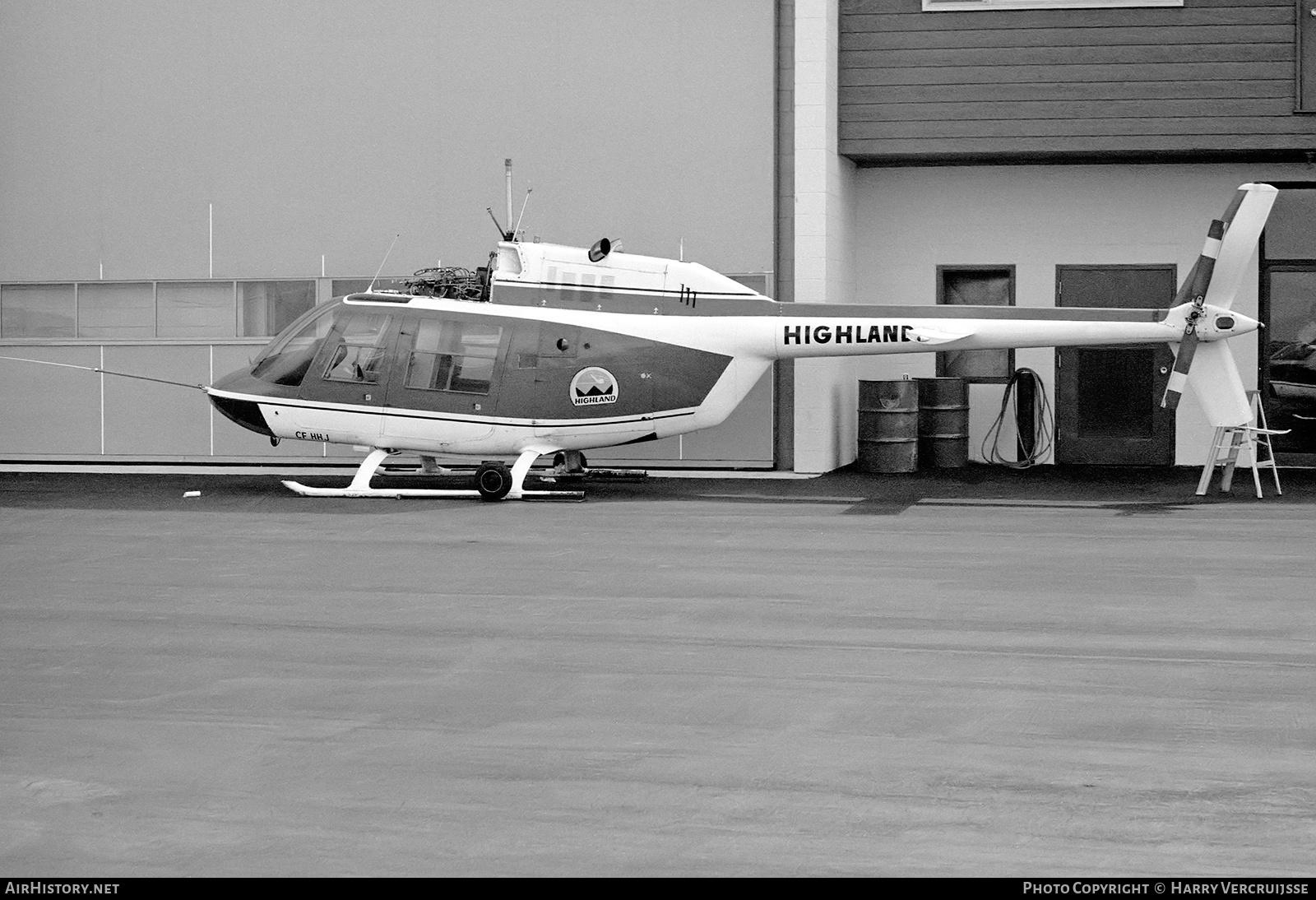 Aircraft Photo of CF-HHJ | Bell 206A JetRanger | Highland Helicopters | AirHistory.net #450658