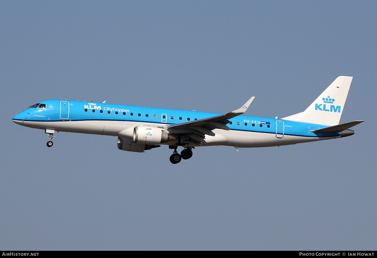 Aircraft Photo of PH-EZU | Embraer 190STD (ERJ-190-100STD) | KLM Cityhopper | AirHistory.net #450745