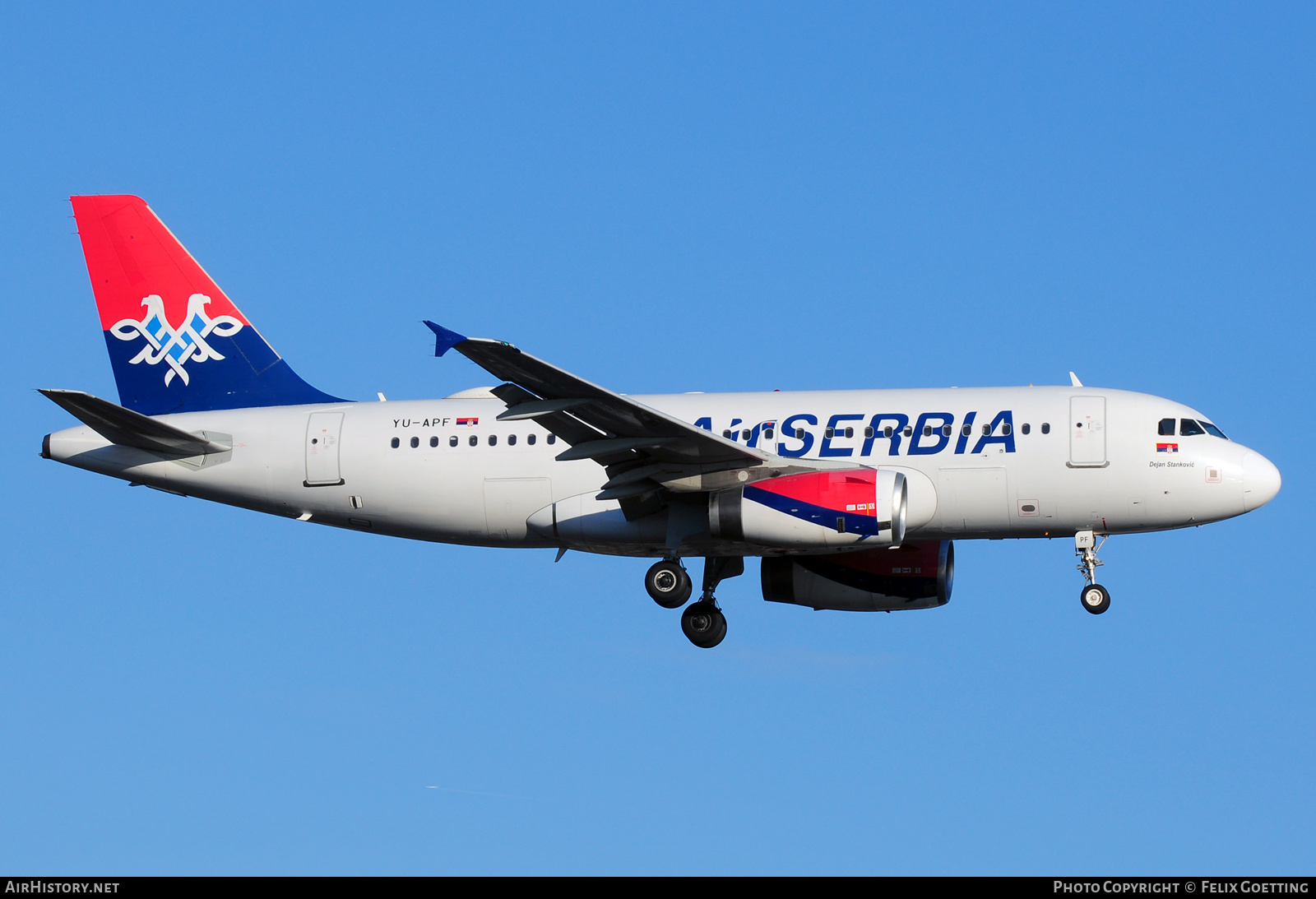 Aircraft Photo of YU-APF | Airbus A319-131 | Air Serbia | AirHistory.net #450752