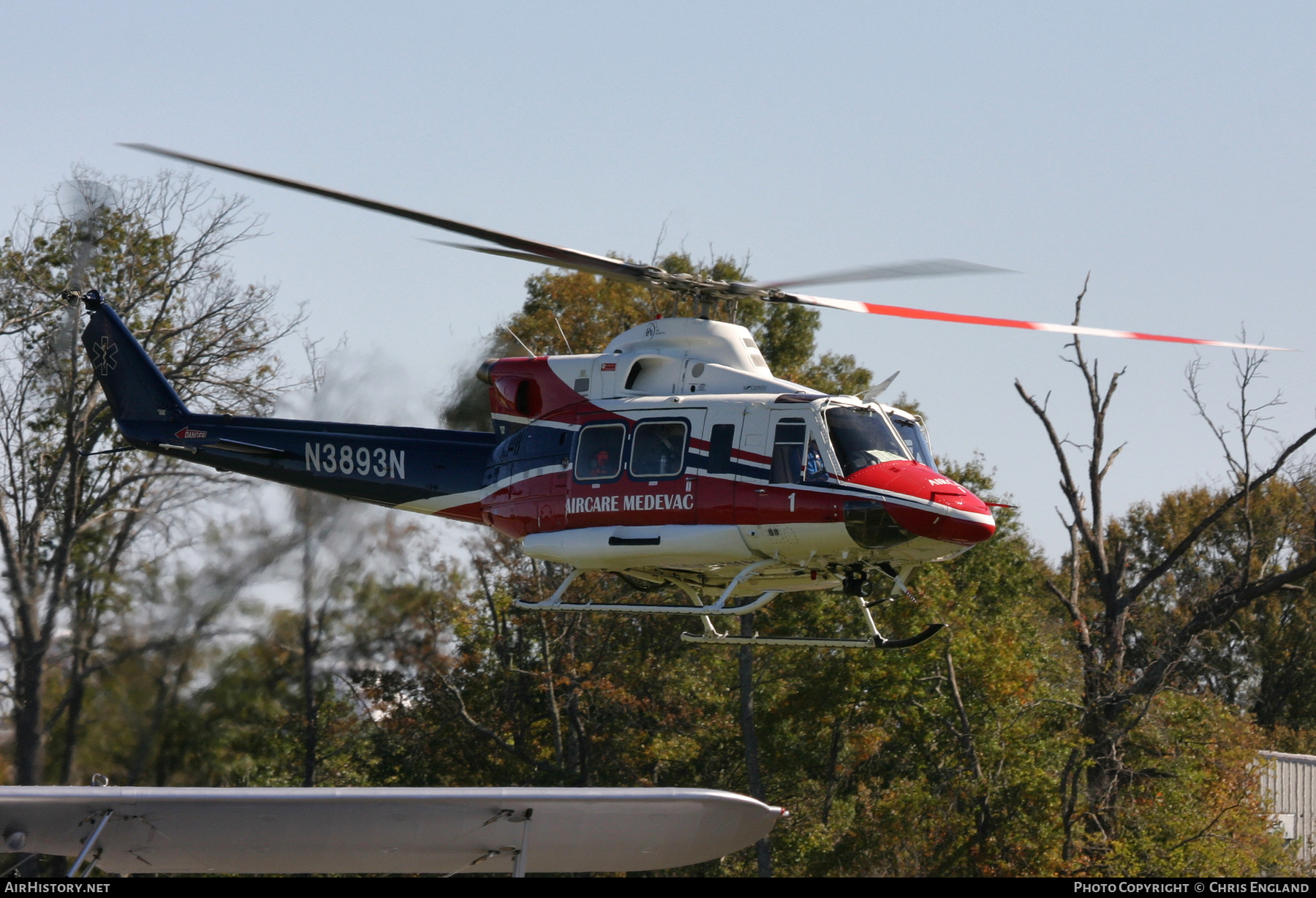 Aircraft Photo of N3893N | Bell 412 | Aircare Medevac | AirHistory.net #450784