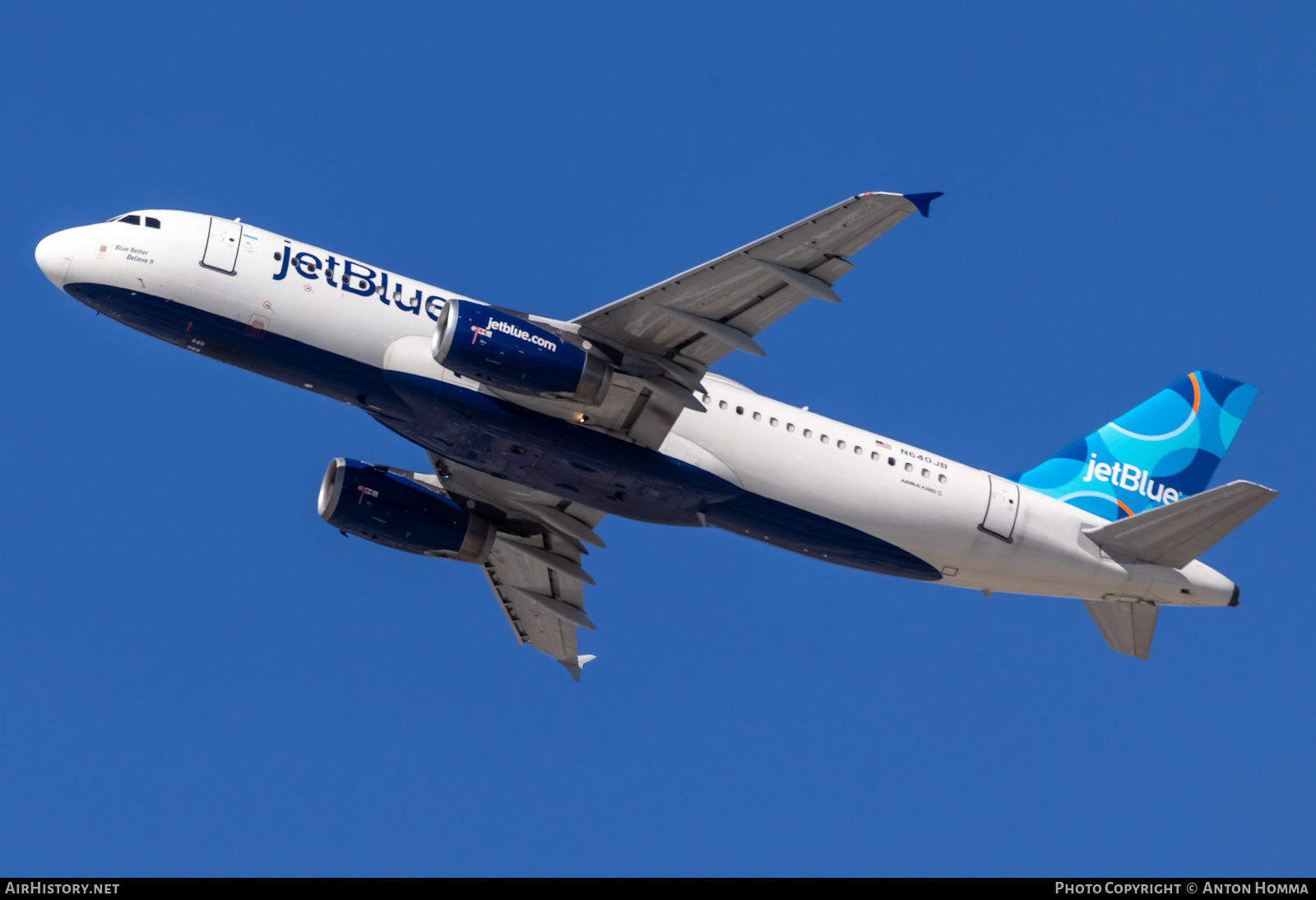 Aircraft Photo of N640JB | Airbus A320-232 | JetBlue Airways | AirHistory.net #450816
