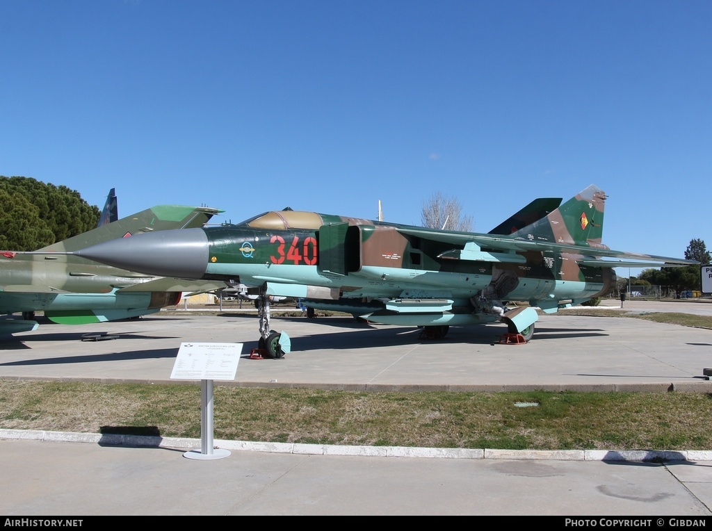 Aircraft Photo of 340 | Mikoyan-Gurevich MiG-23ML | East Germany - Air Force | AirHistory.net #450825