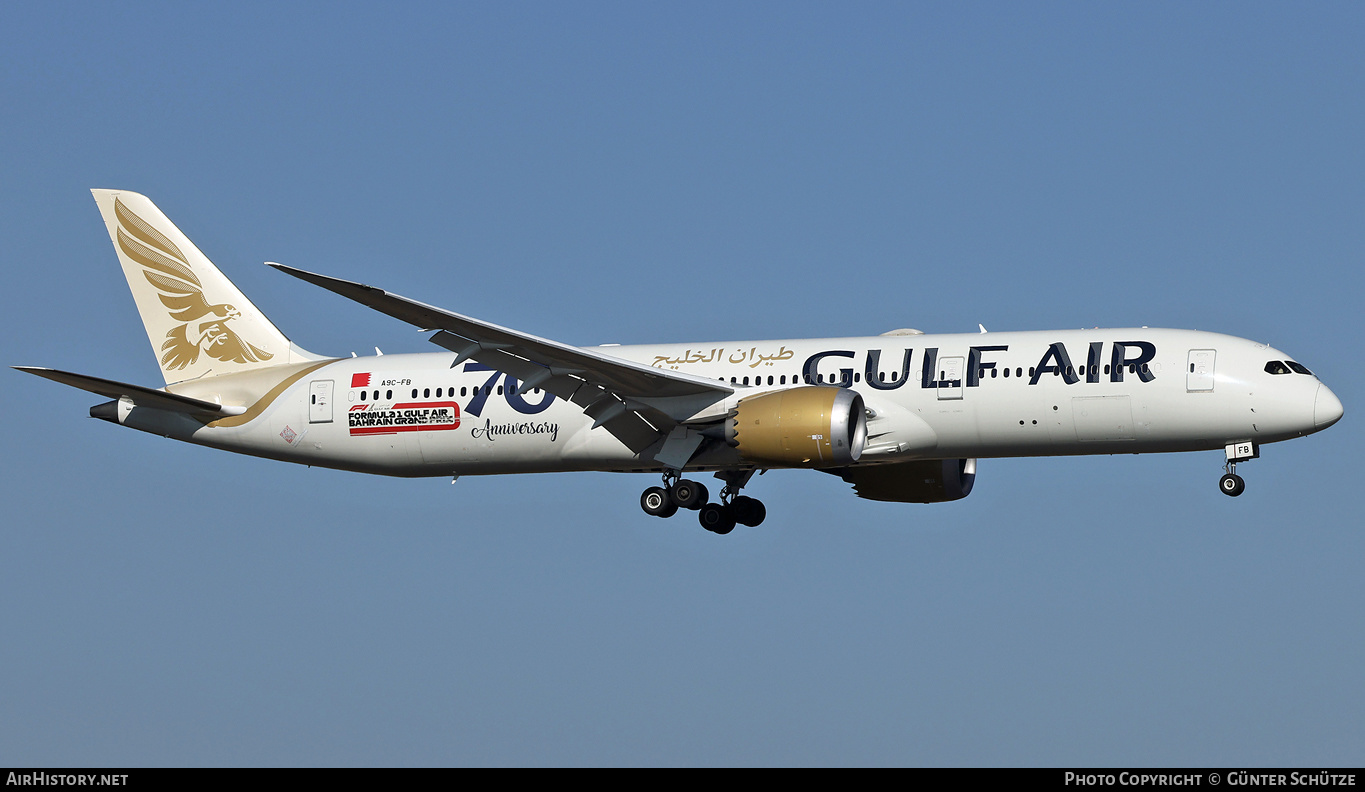 Aircraft Photo of A9C-FB | Boeing 787-9 Dreamliner | Gulf Air | AirHistory.net #450829