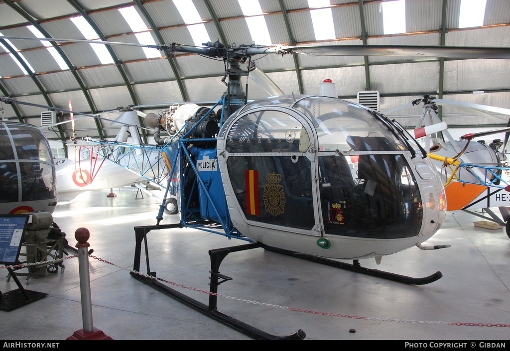 Aircraft Photo of EC-CVK | Aerospatiale SA-318C Alouette II Astazou | Policía | AirHistory.net #450851