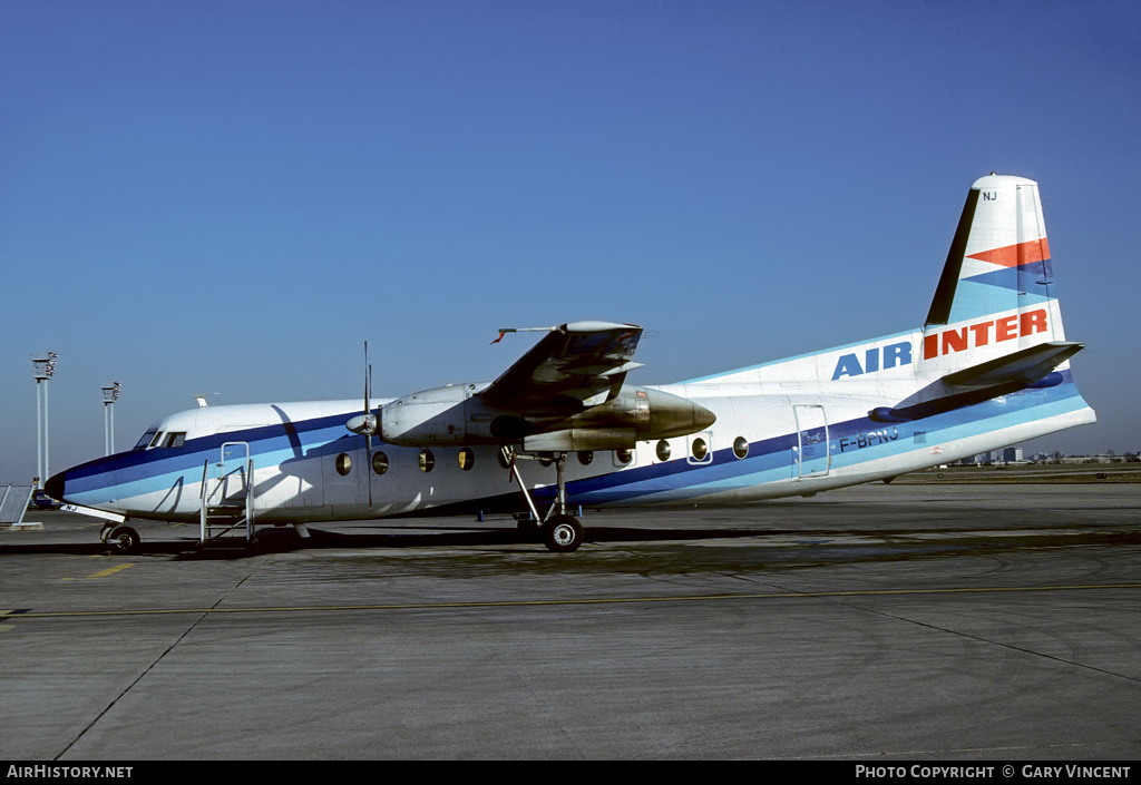 Aircraft Photo of F-BPNJ | Fokker F27-500 Friendship | Air Inter | AirHistory.net #450854