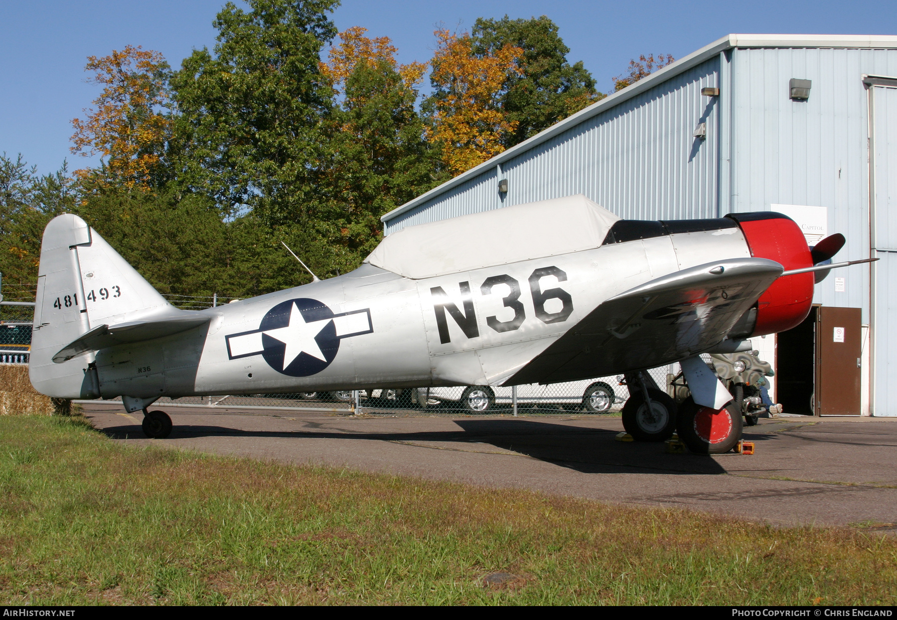 Aircraft Photo of N36 / 481493 | North American AT-6D Texan | USA - Air Force | AirHistory.net #450899