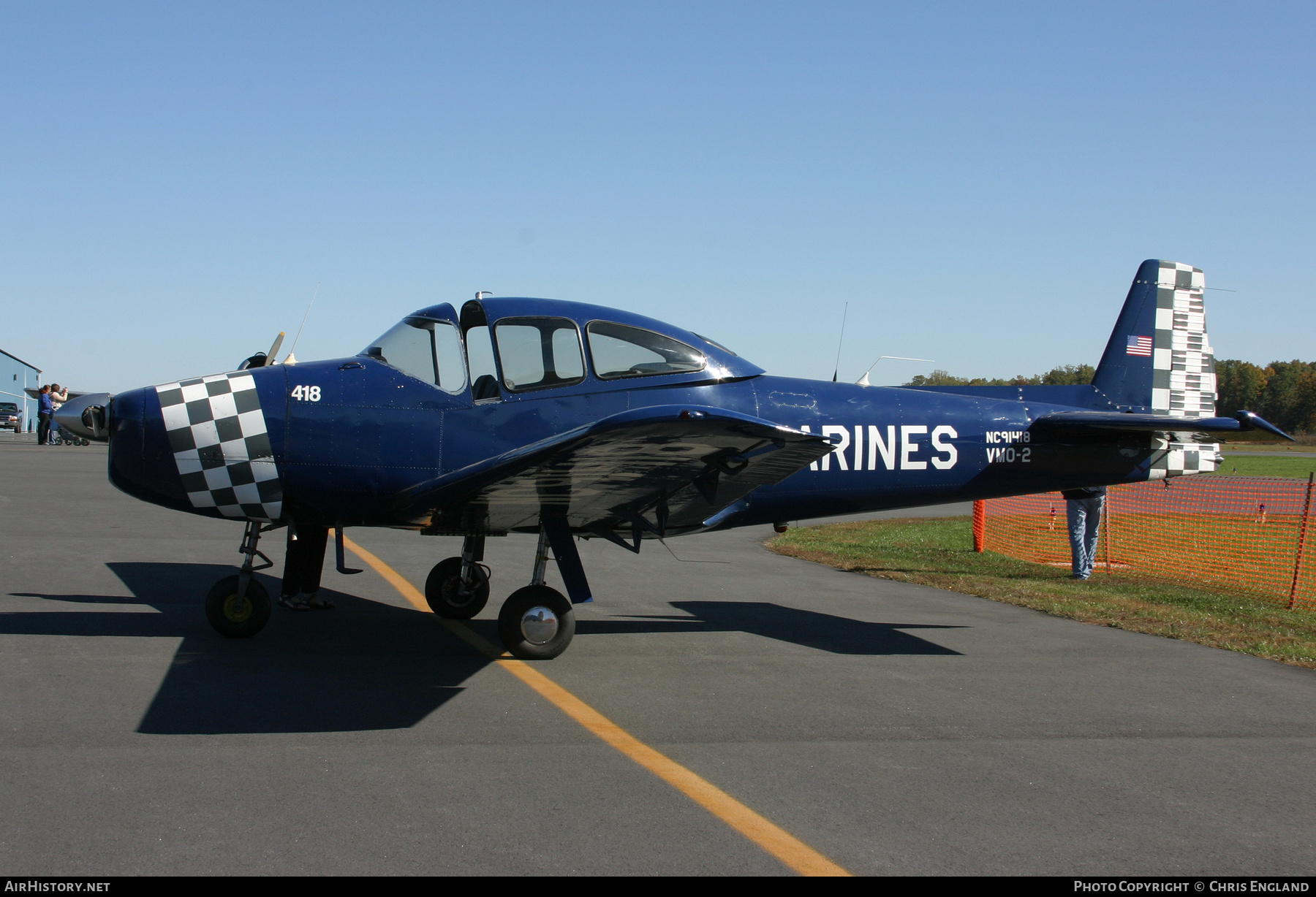 Aircraft Photo of N91418 | North American Navion A (NA-145) | USA - Marines | AirHistory.net #450902