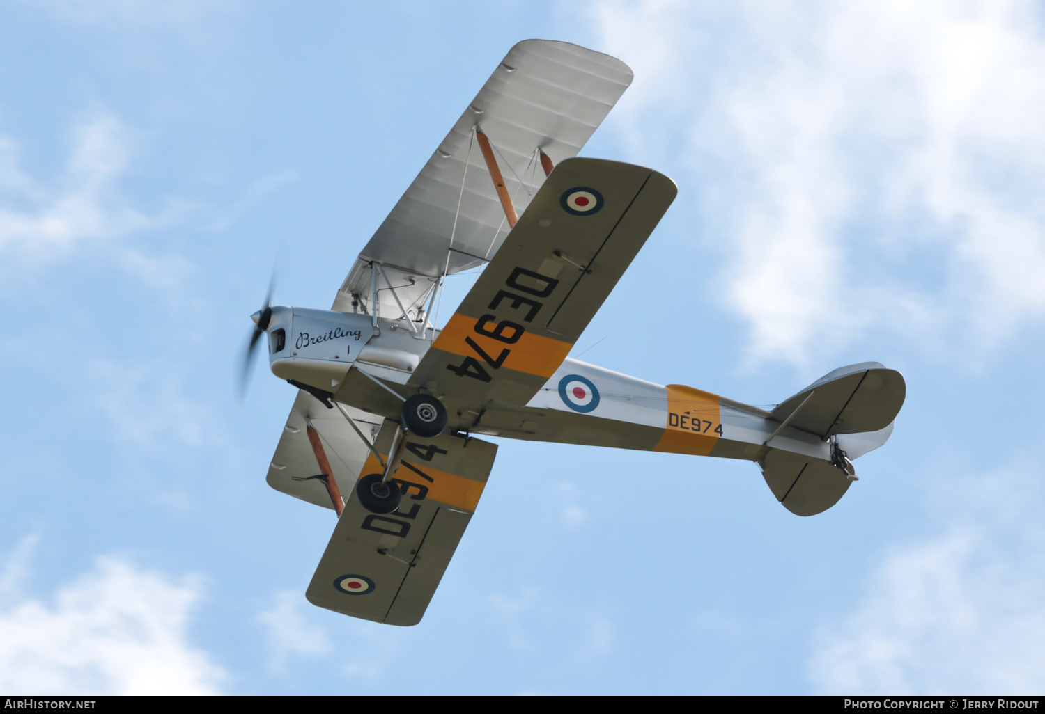 Aircraft Photo of G-ANZZ / DE974 | De Havilland D.H. 82A Tiger Moth II | UK - Air Force | AirHistory.net #450941