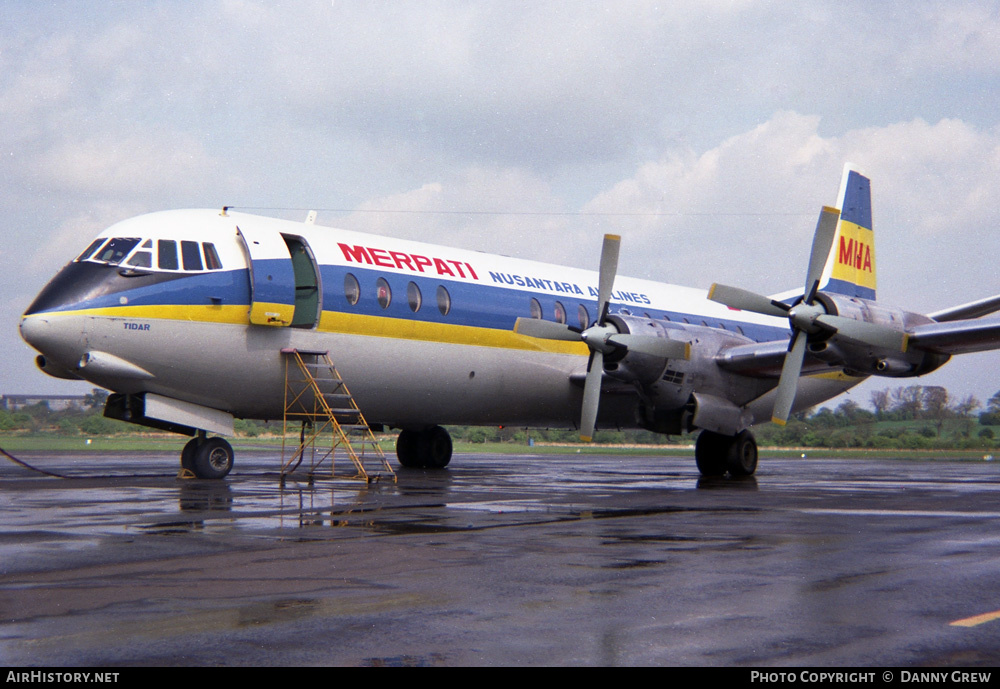 Aircraft Photo of G-APEF | Vickers 951 Vanguard | Merpati Nusantara Airlines | AirHistory.net #450975