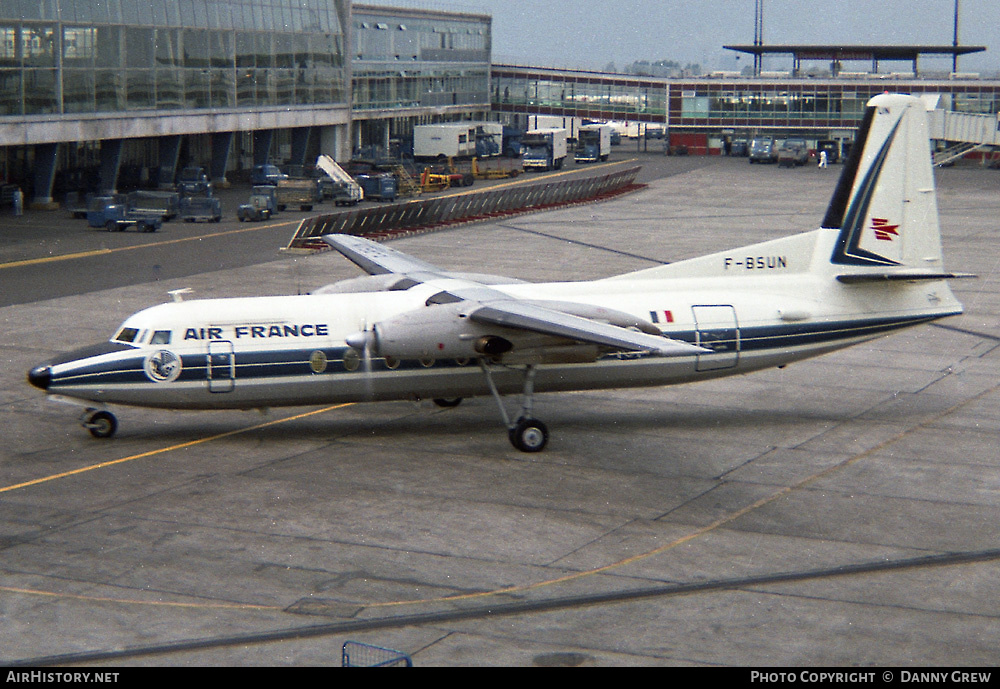 Aircraft Photo of F-BSUN | Fokker F27-500 Friendship | Air France | AirHistory.net #450994