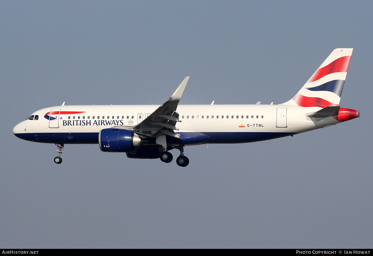 Aircraft Photo of G-TTNL | Airbus A320-251N | British Airways | AirHistory.net #450997