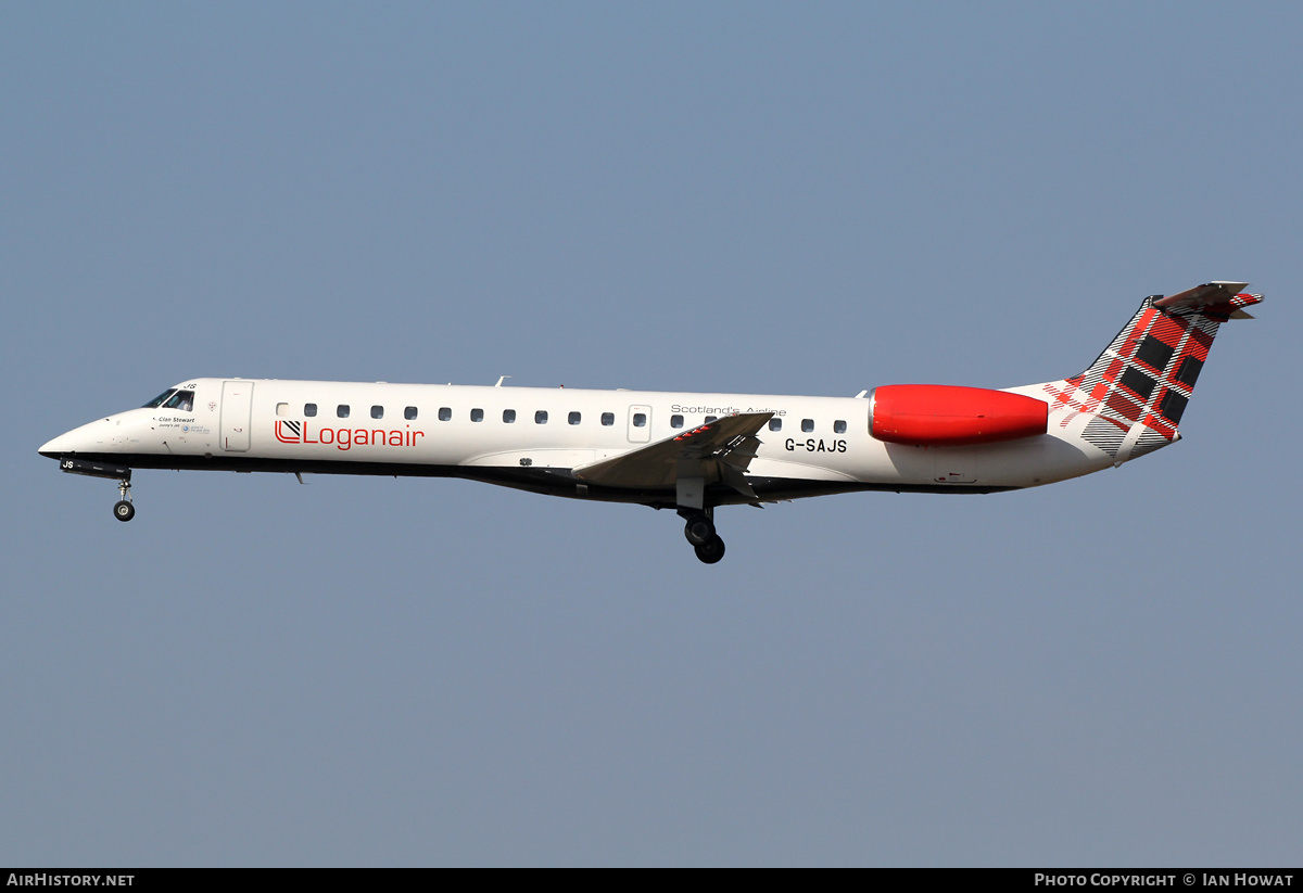 Aircraft Photo of G-SAJS | Embraer ERJ-145EP (EMB-145EP) | Loganair | AirHistory.net #450998