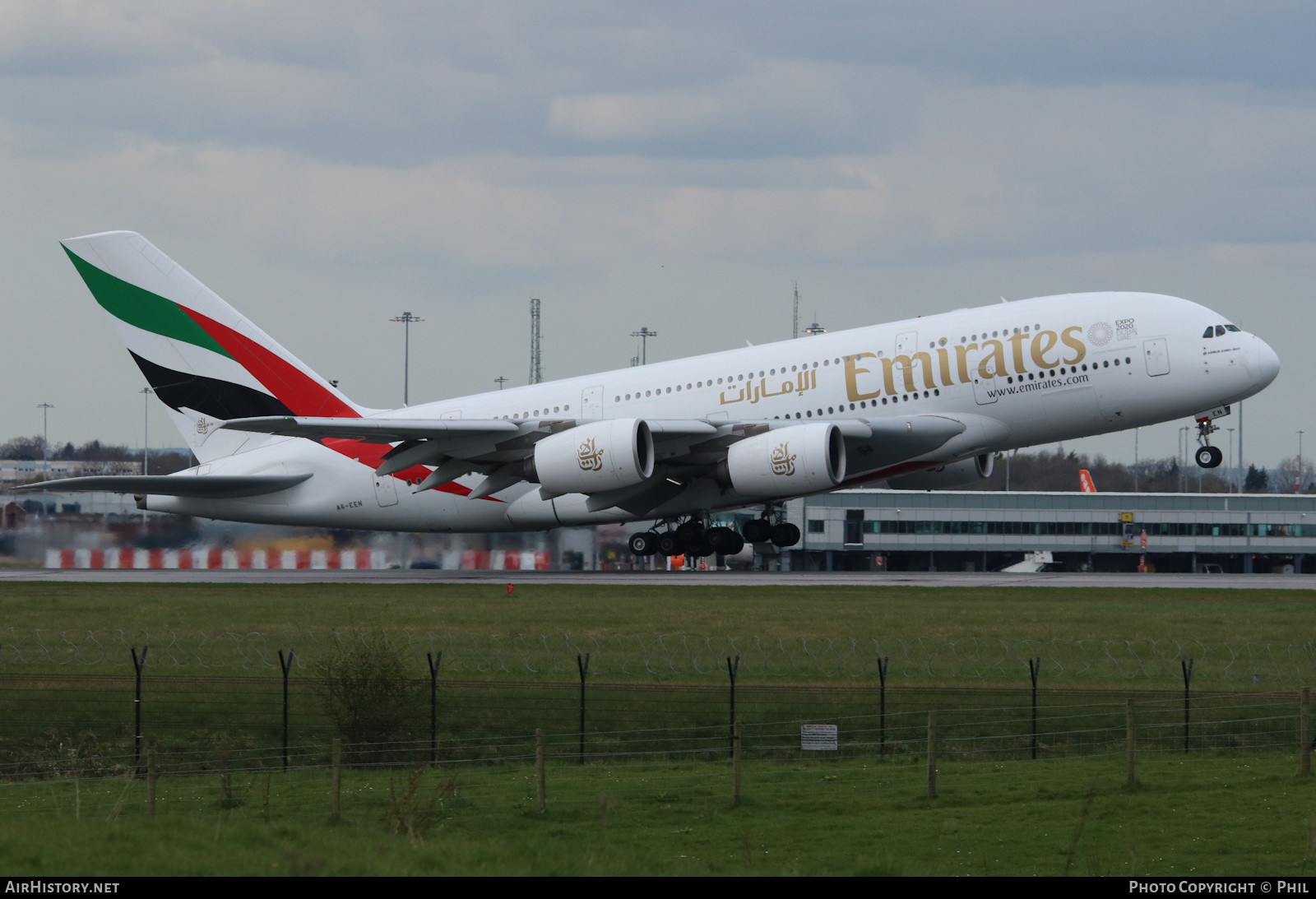 Aircraft Photo of A6-EEN | Airbus A380-861 | Emirates | AirHistory.net #451047