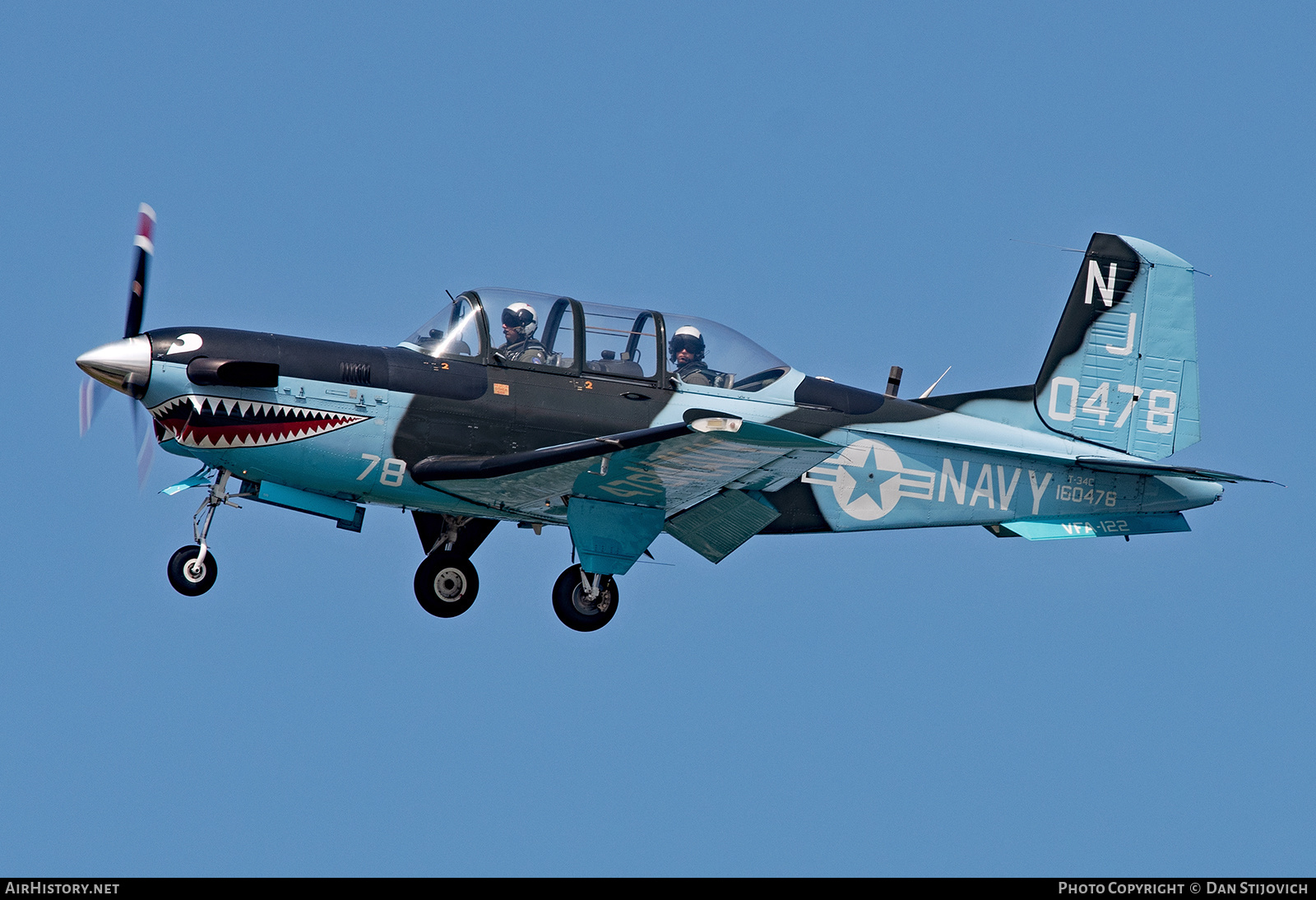 Aircraft Photo of 160478 / 0478 | Beech T-34C Turbo Mentor (45) | USA - Navy | AirHistory.net #451136