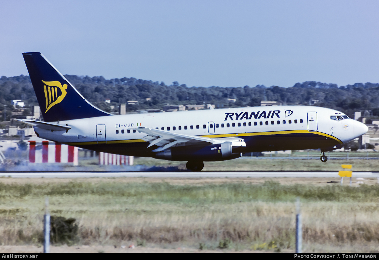 Aircraft Photo of EI-CJD | Boeing 737-204/Adv | Ryanair | AirHistory.net #451147
