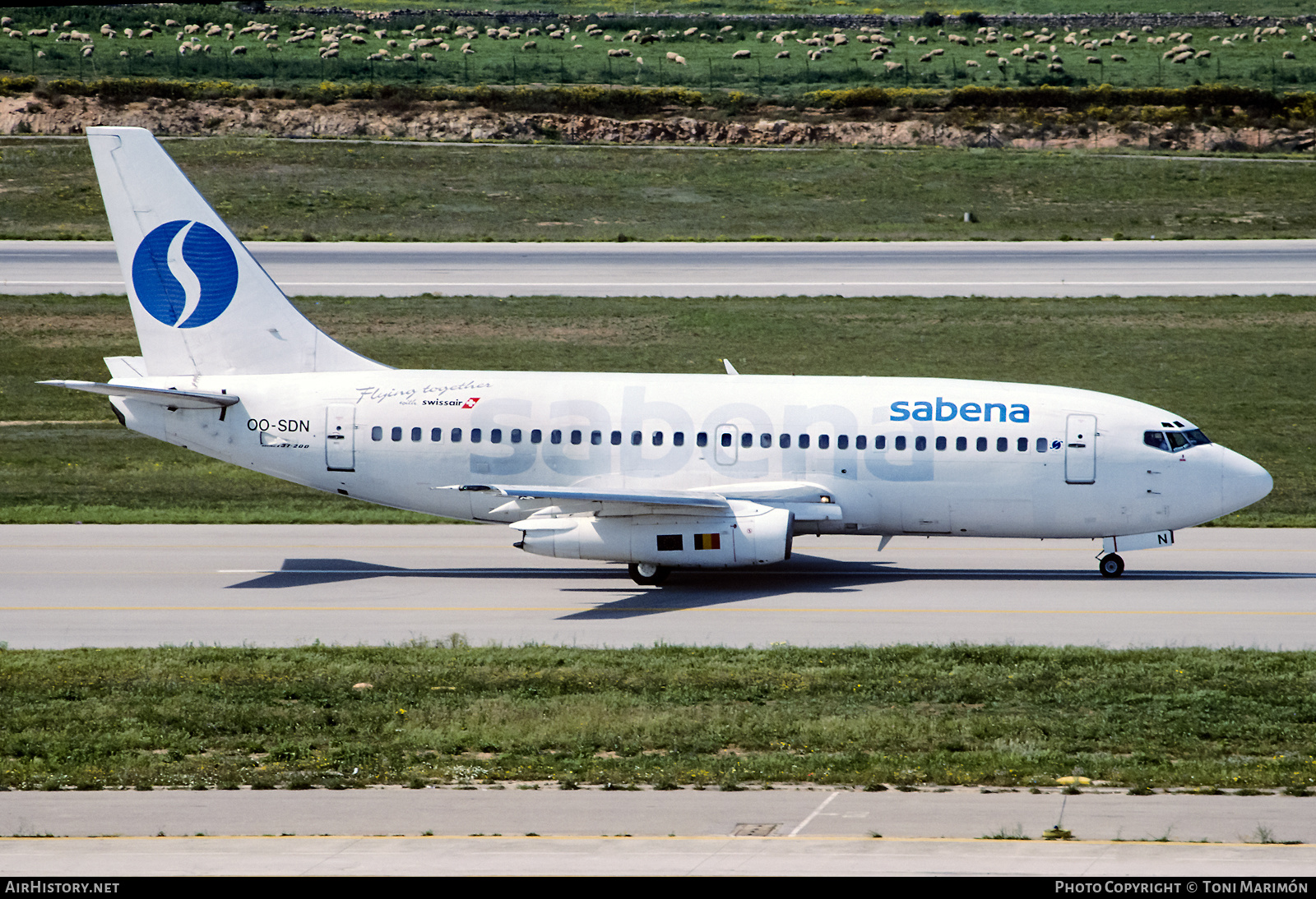 Aircraft Photo of OO-SDN | Boeing 737-229/Adv | Sabena | AirHistory.net #451149