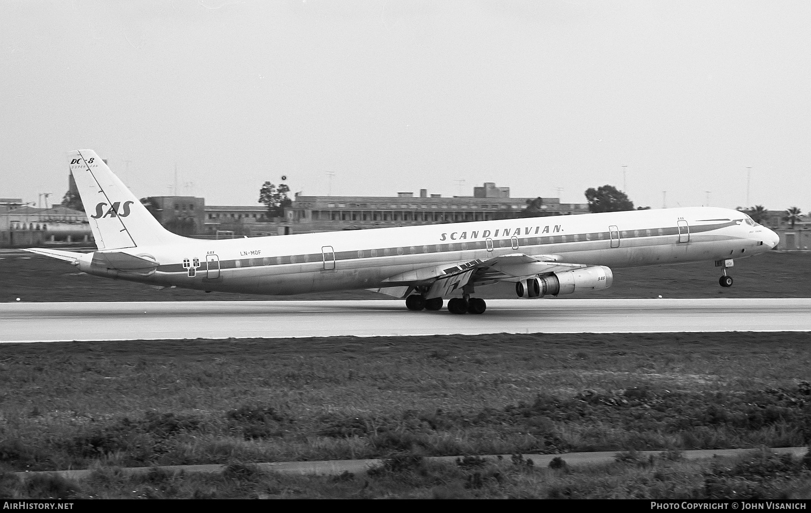 Aircraft Photo of LN-MOF | McDonnell Douglas DC-8-63 | Scandinavian Airlines - SAS | AirHistory.net #451155